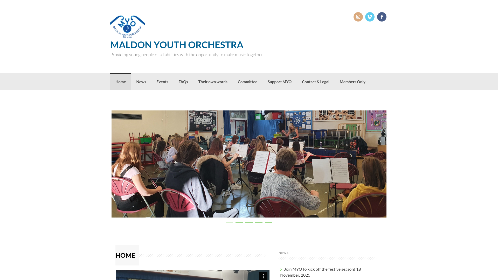 Website screenshot