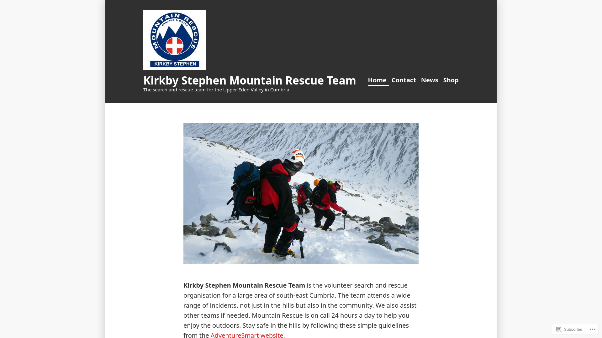 Website screenshot