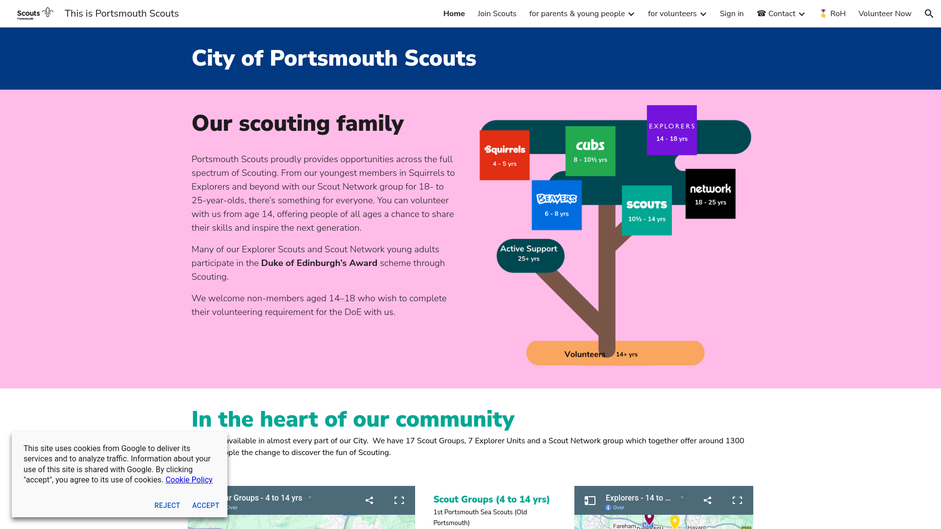 Website screenshot