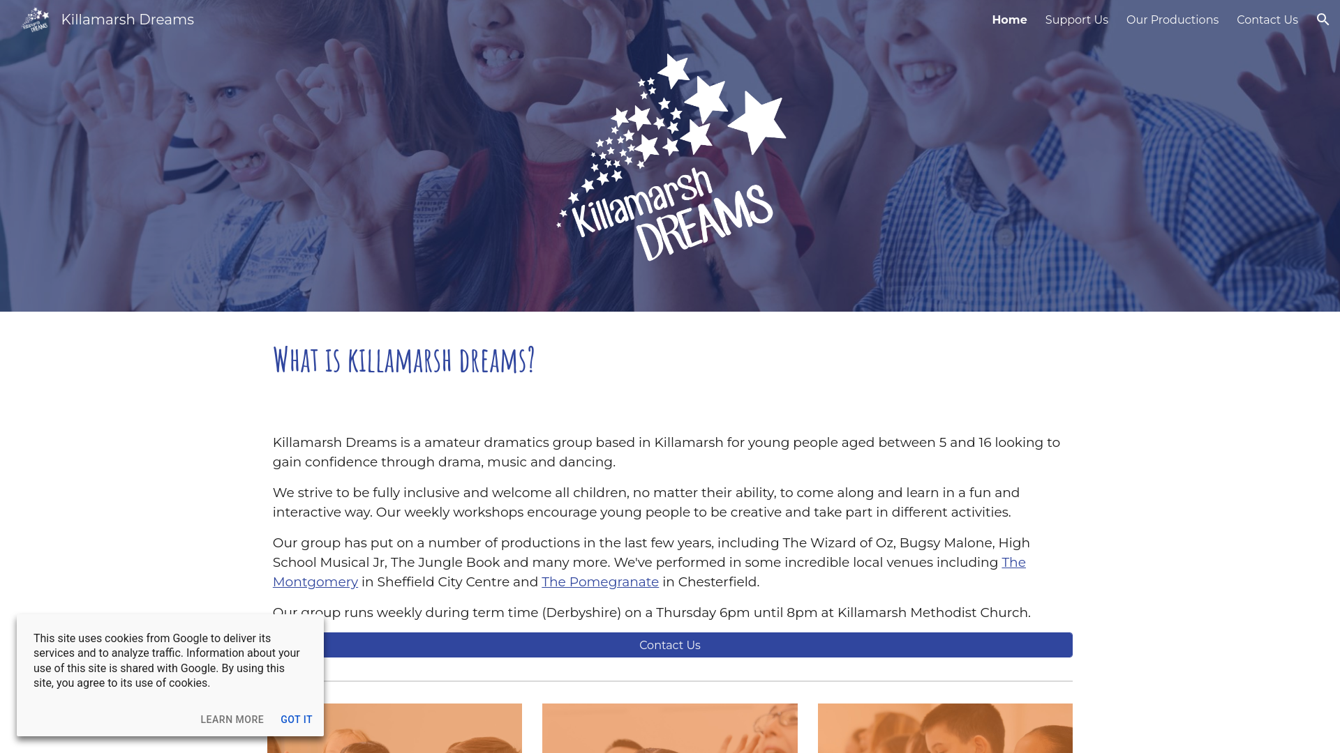 Website screenshot