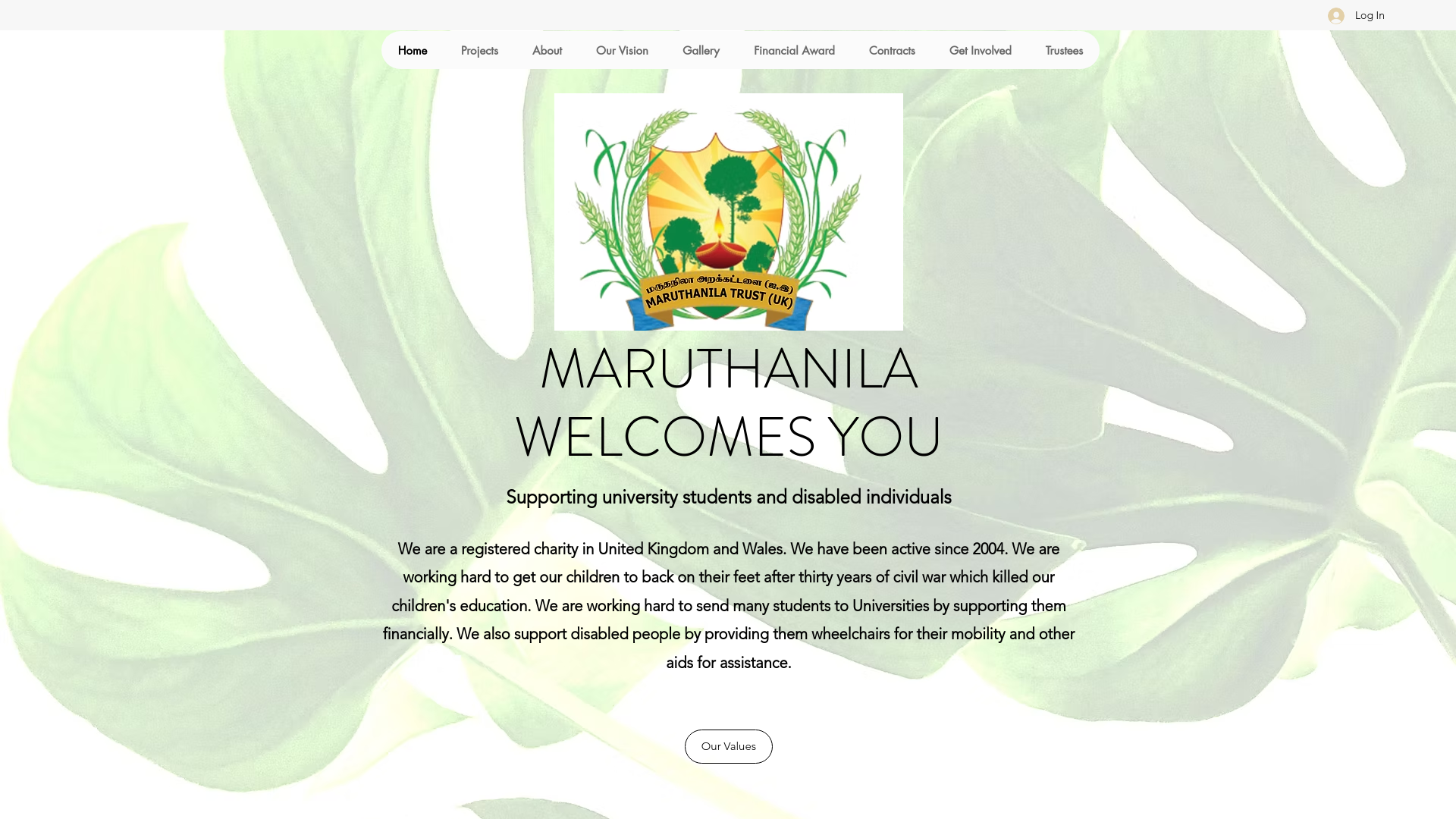 Website screenshot