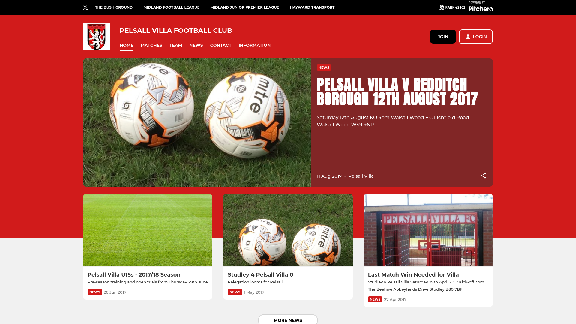 Website screenshot