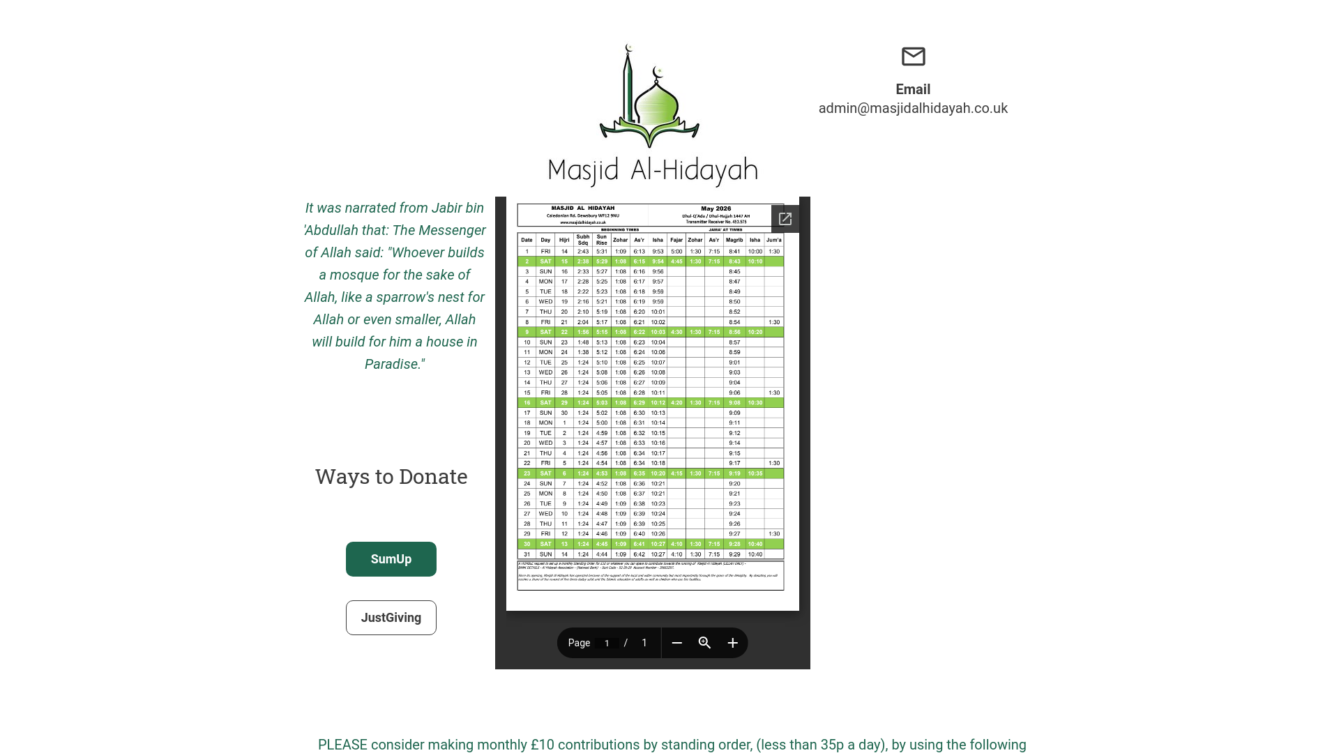 Website screenshot