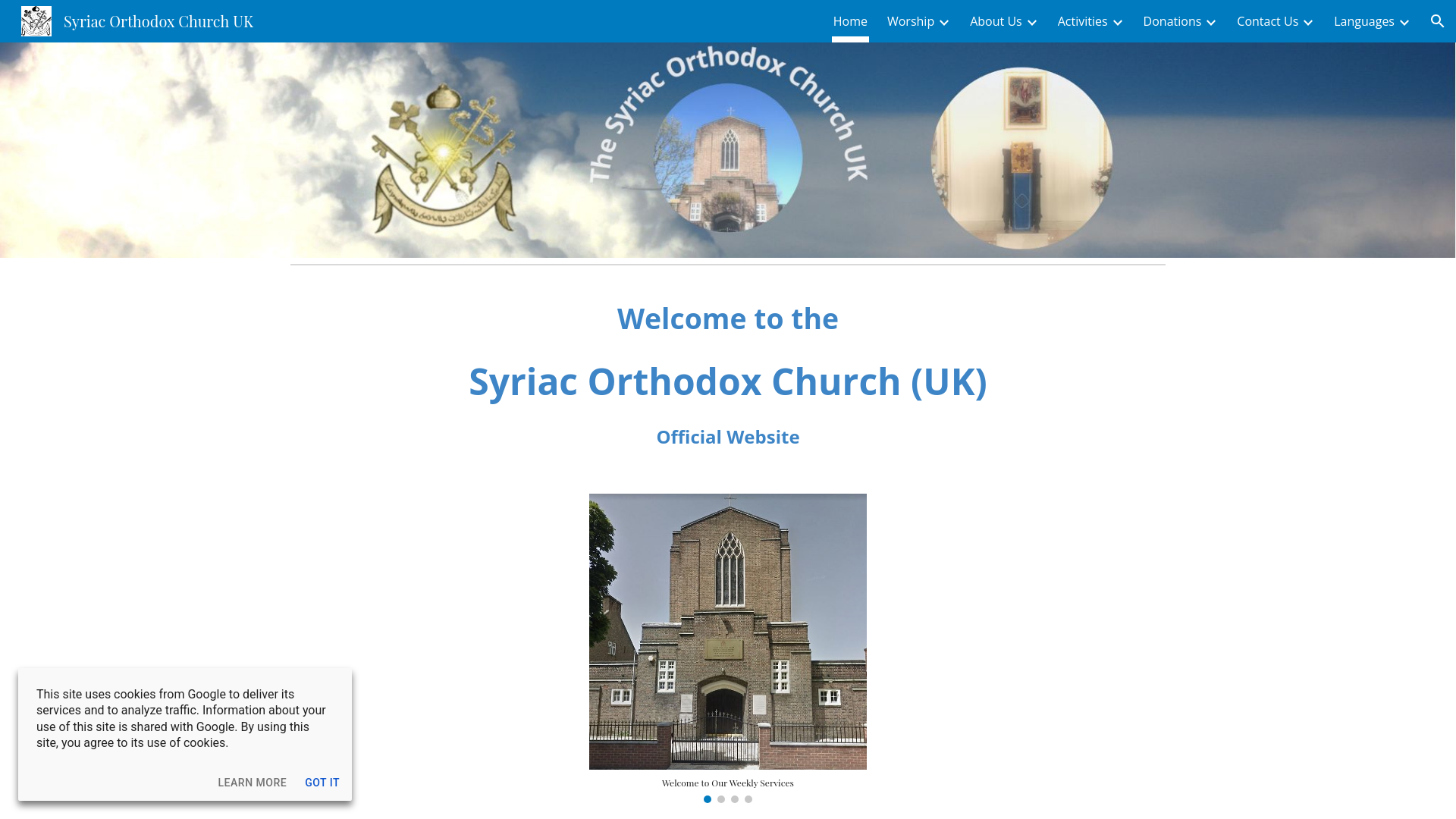 Website screenshot