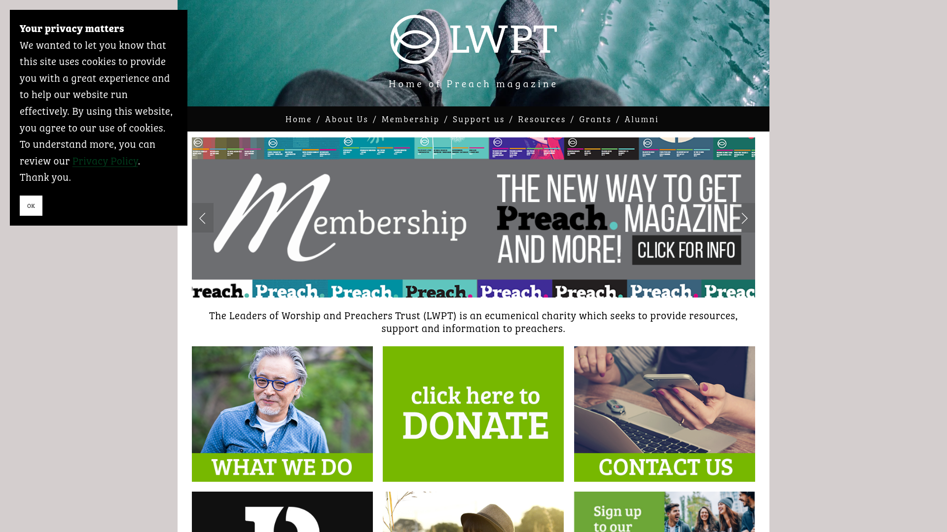 Website screenshot