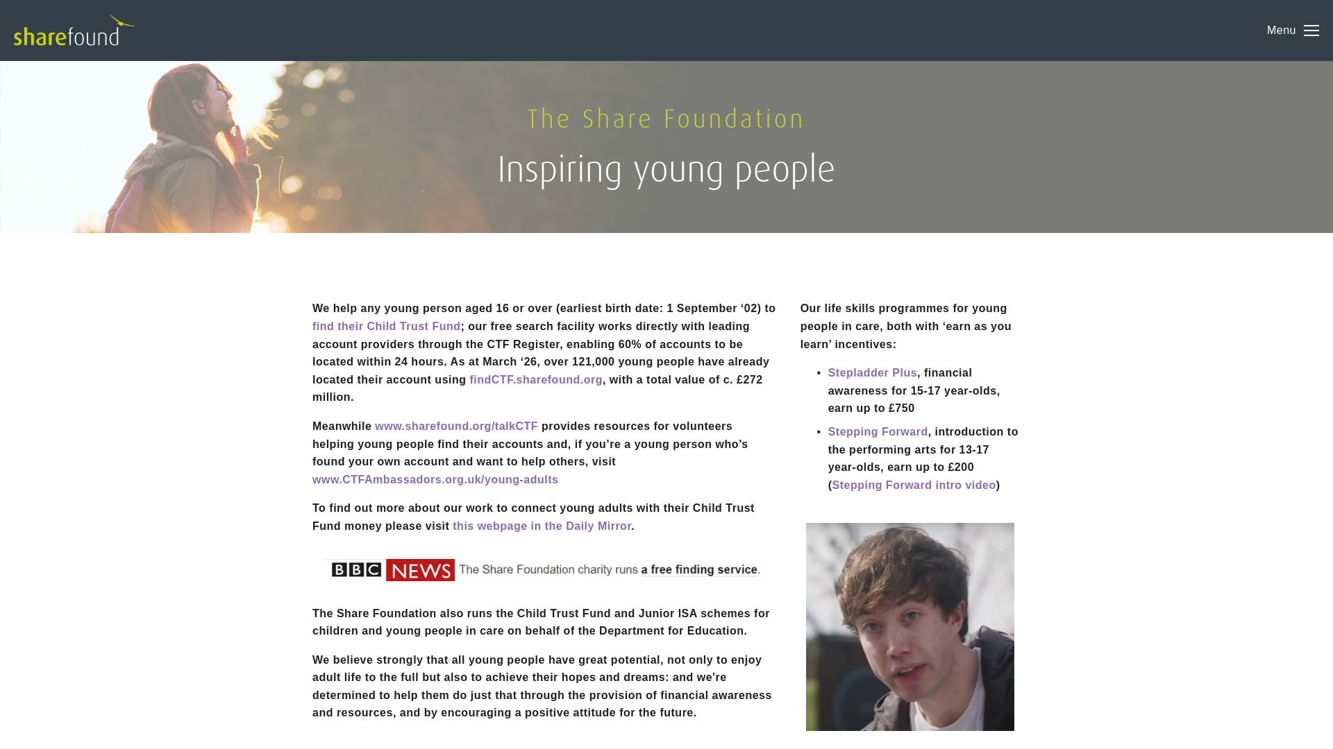 Website screenshot
