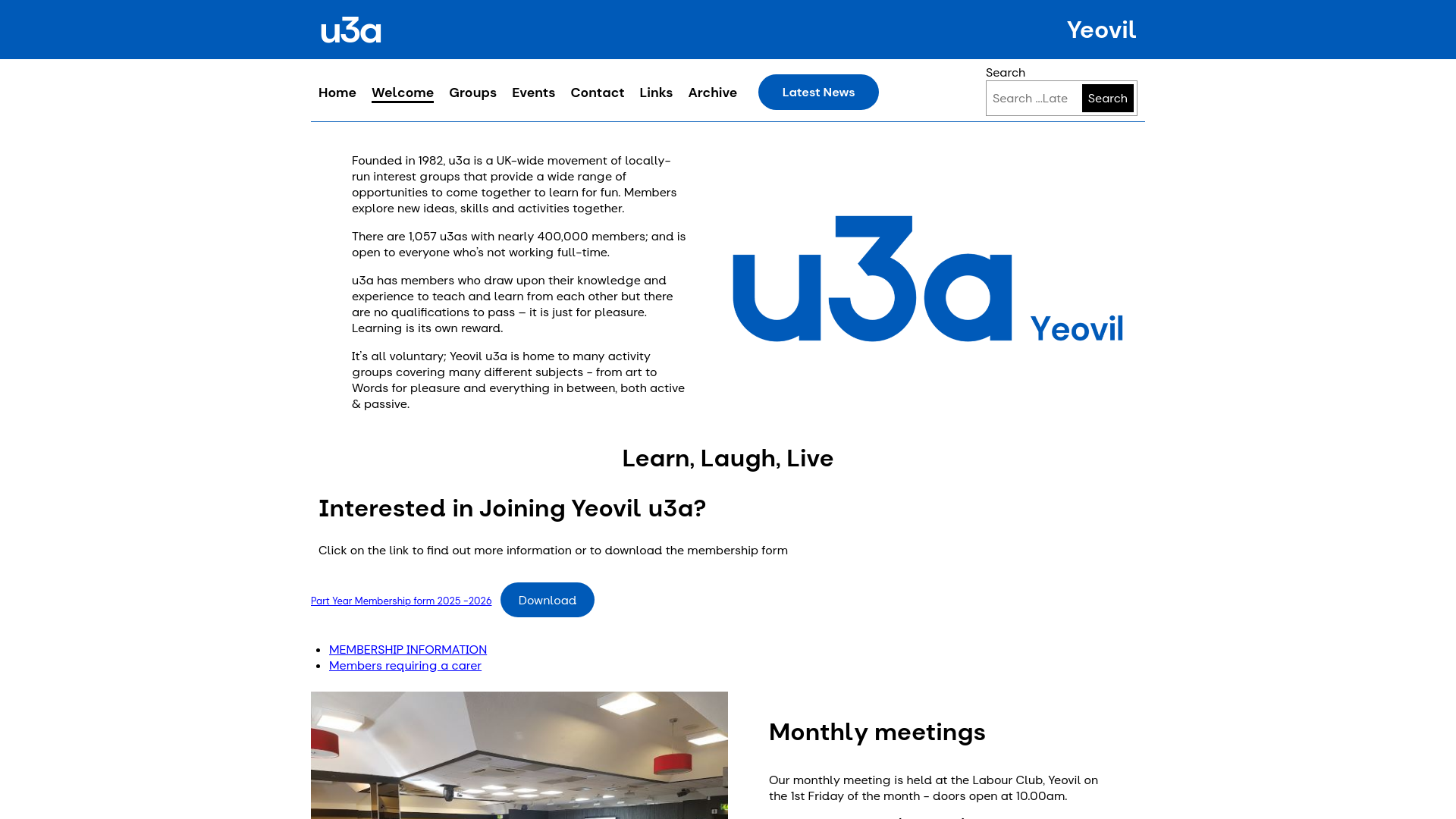 Website screenshot