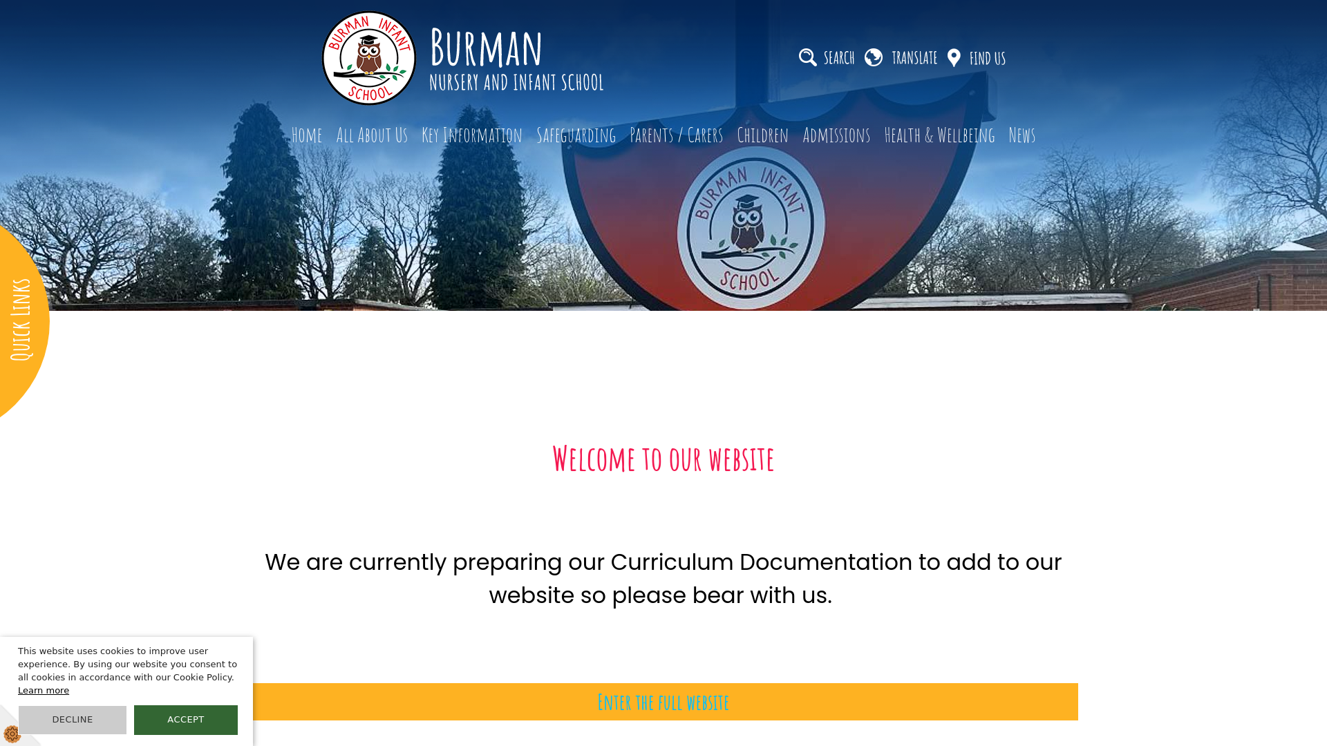 Website screenshot