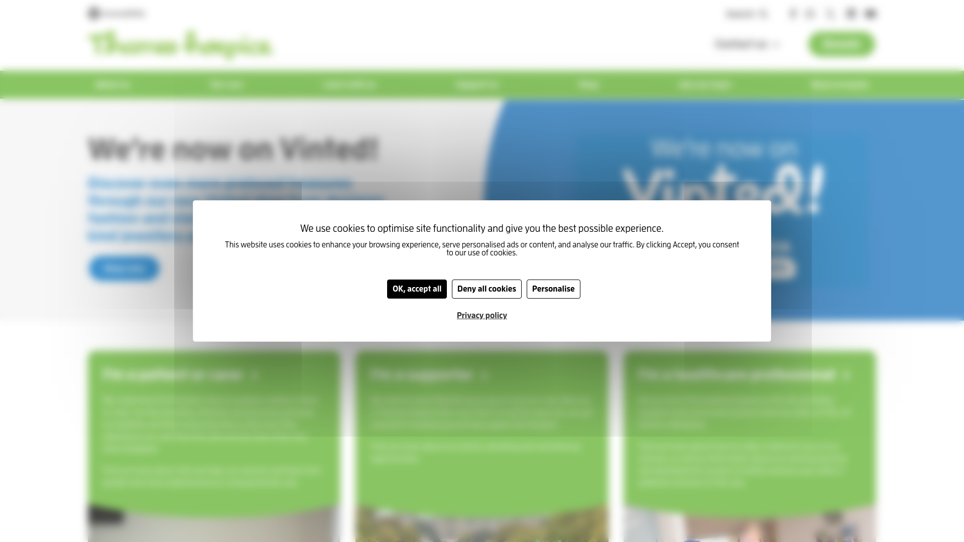 Website screenshot
