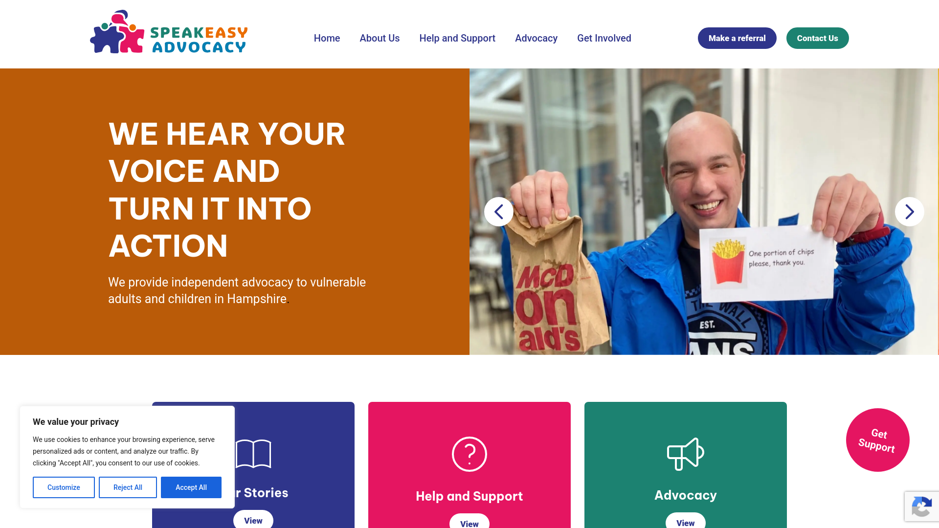 Website screenshot