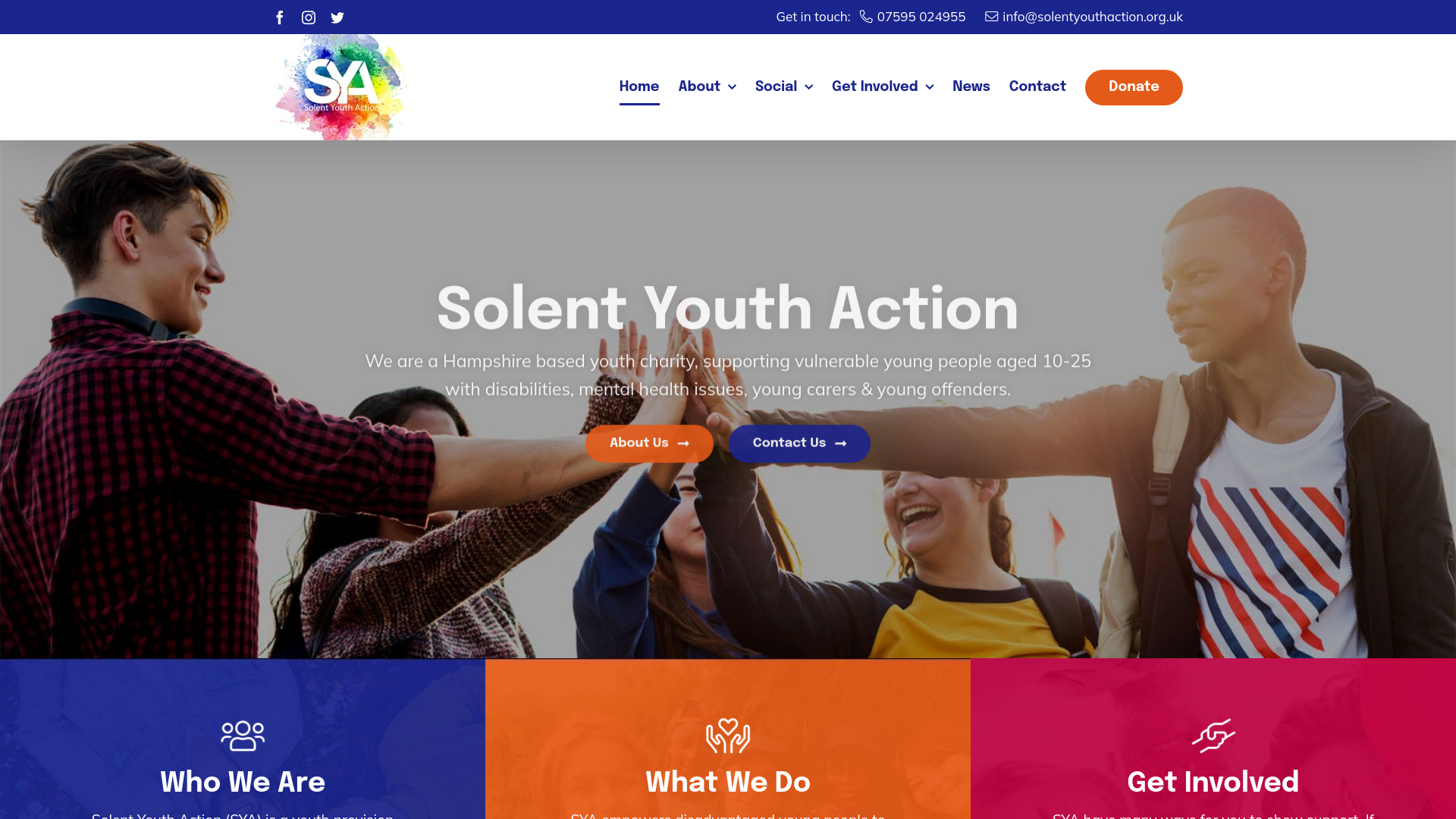 Website screenshot
