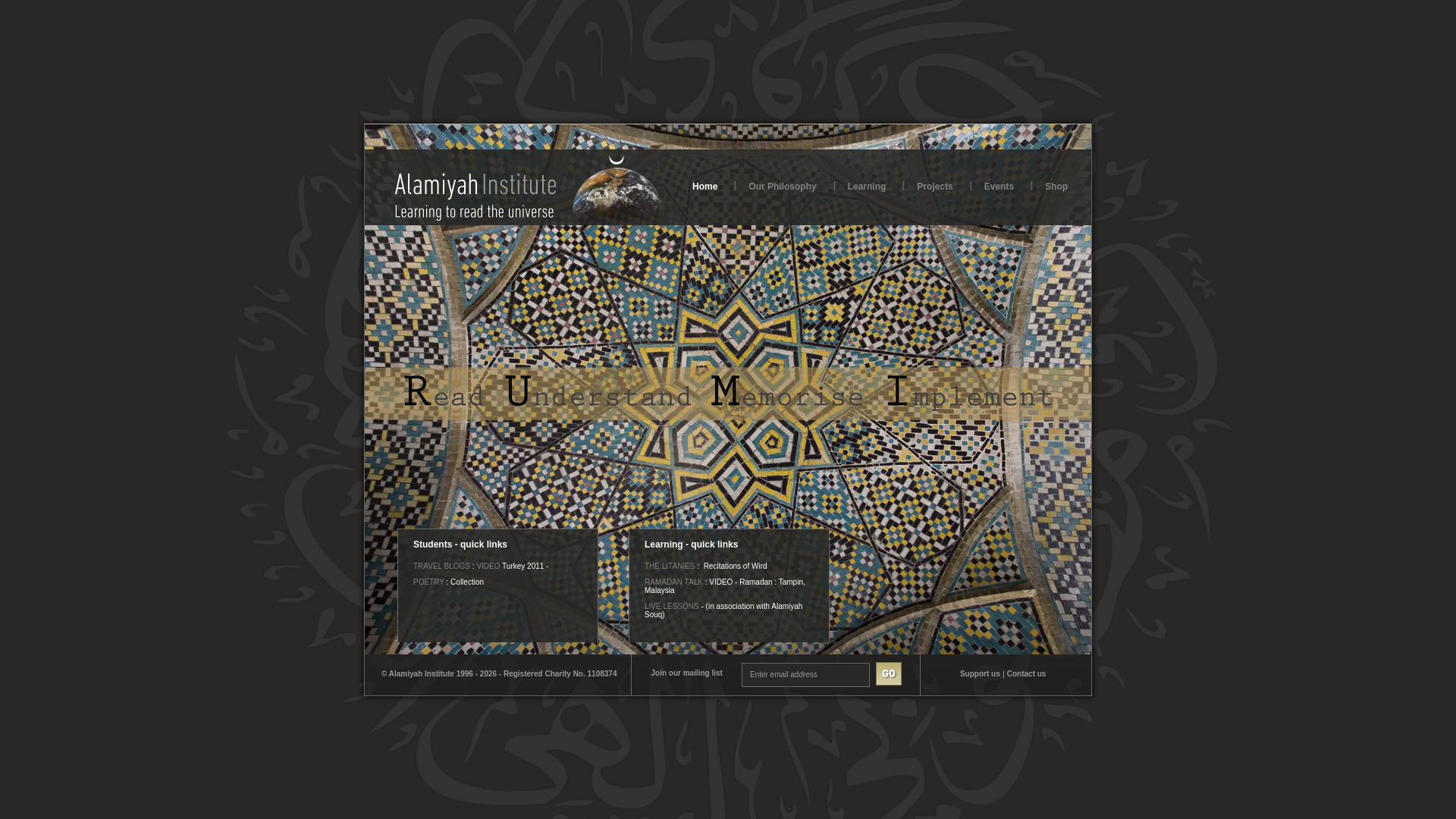 Website screenshot