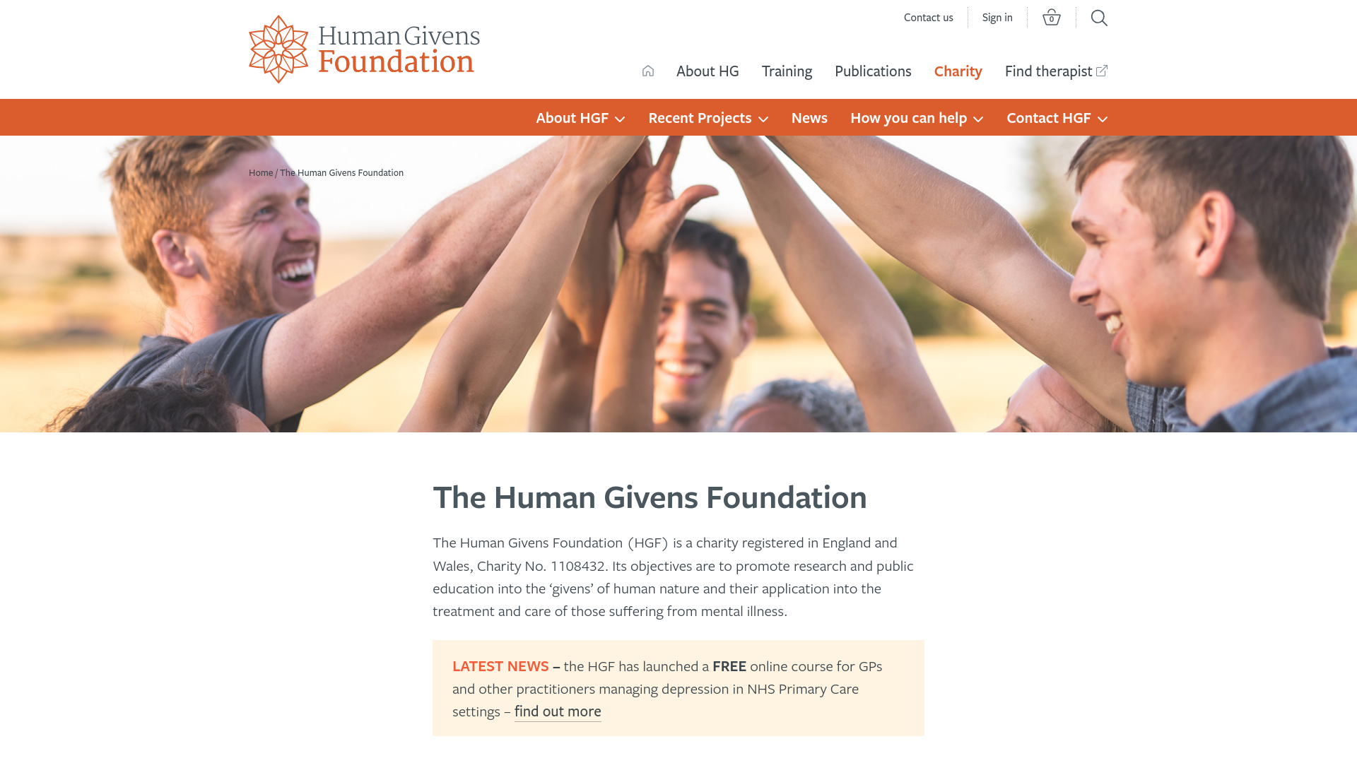 Website screenshot