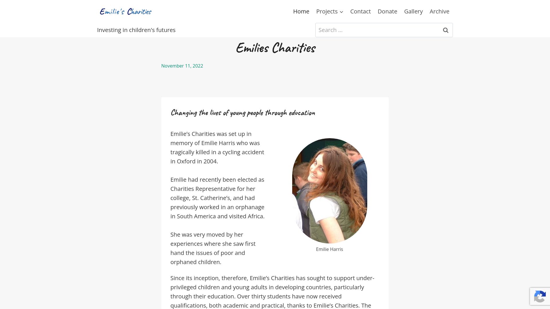 Website screenshot