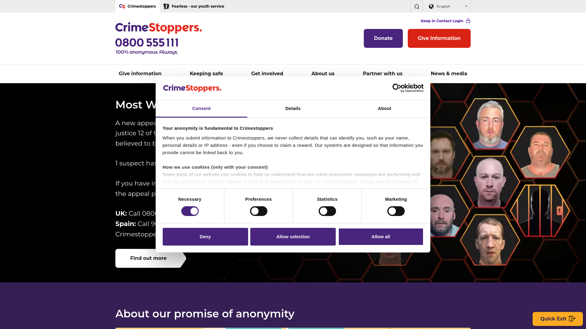 Website screenshot