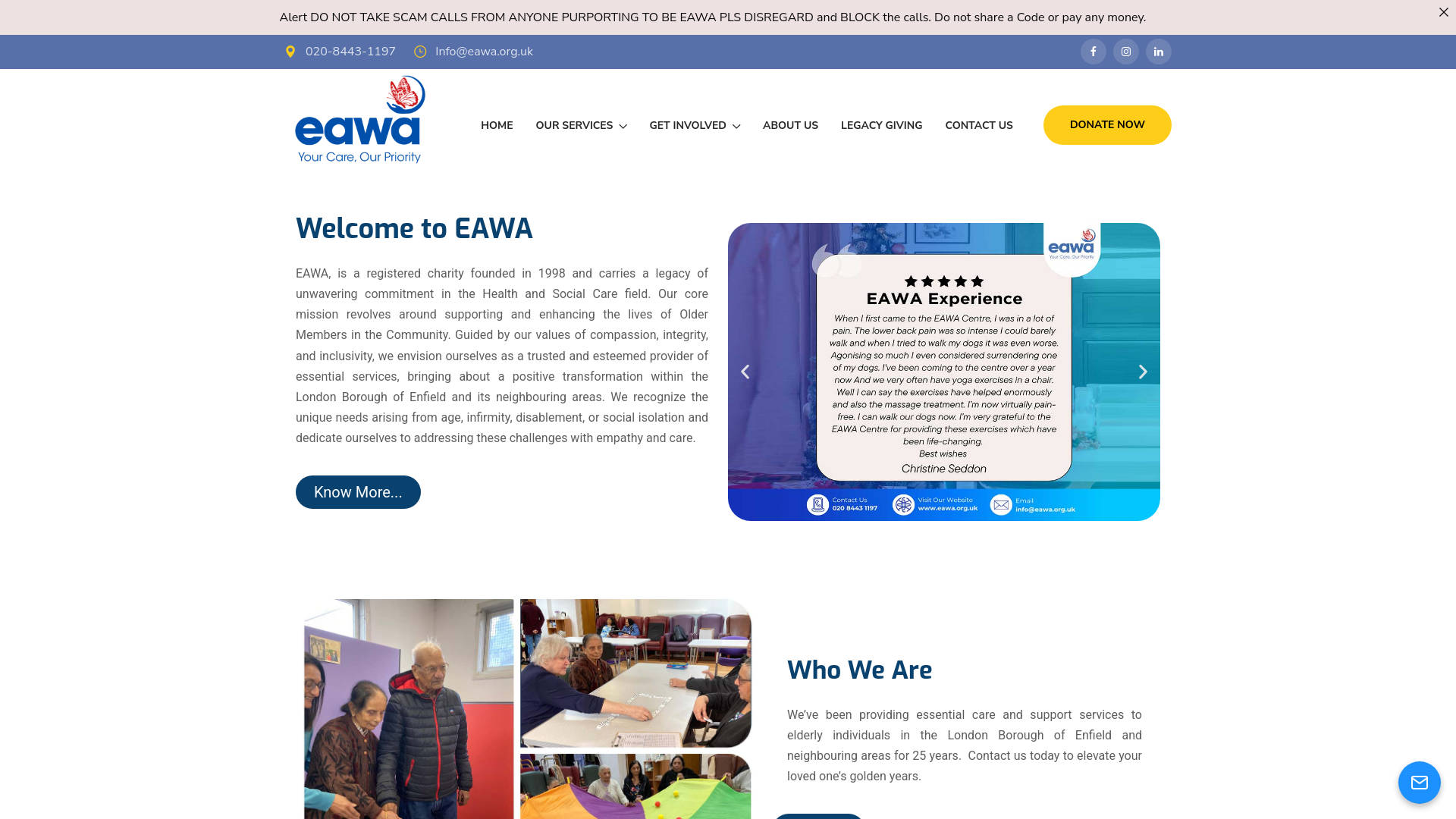 Website screenshot