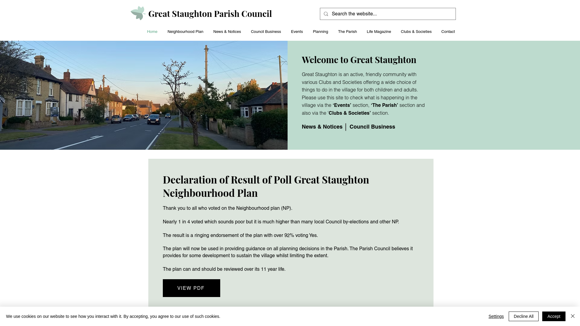 Website screenshot