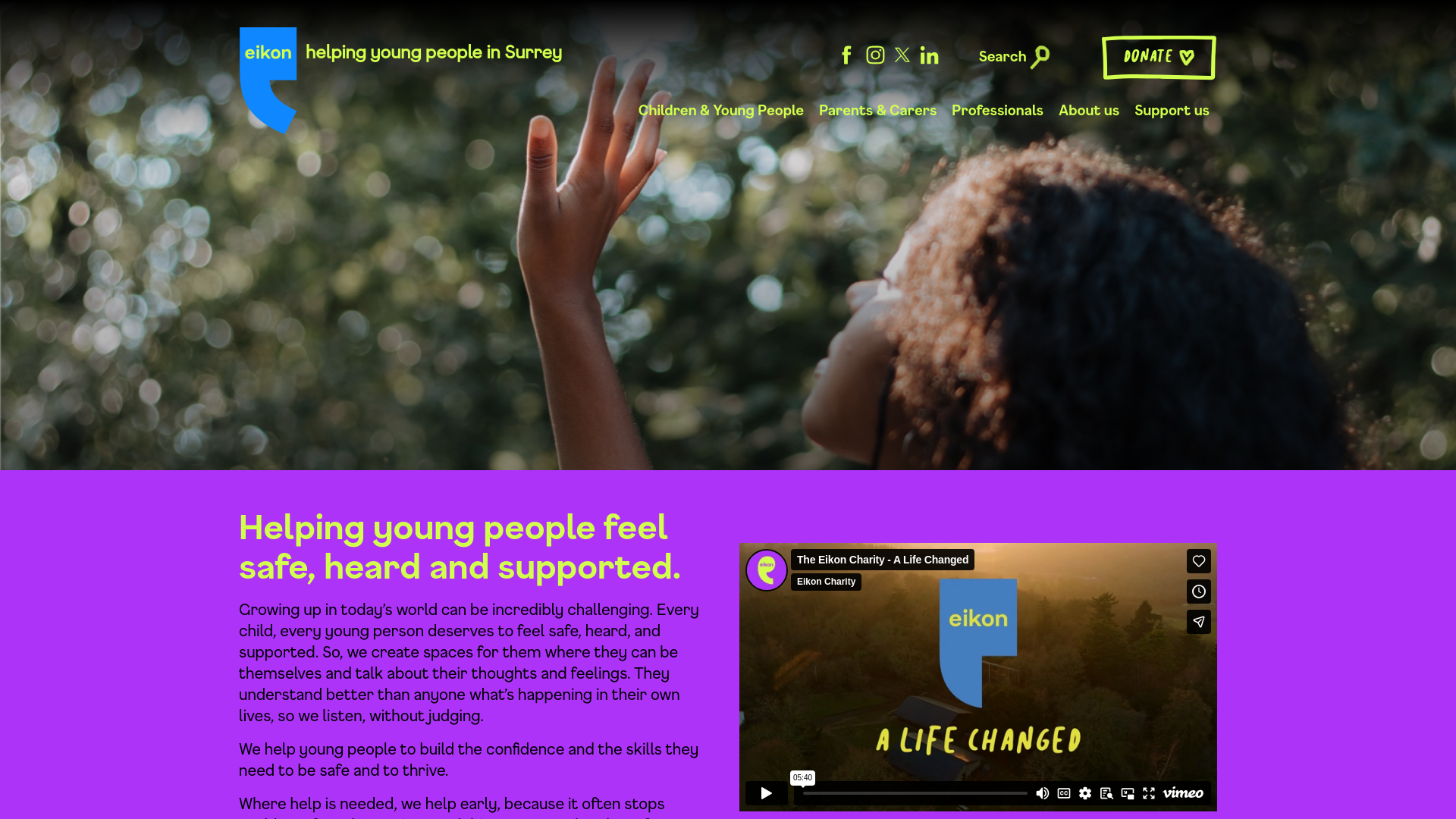 Website screenshot
