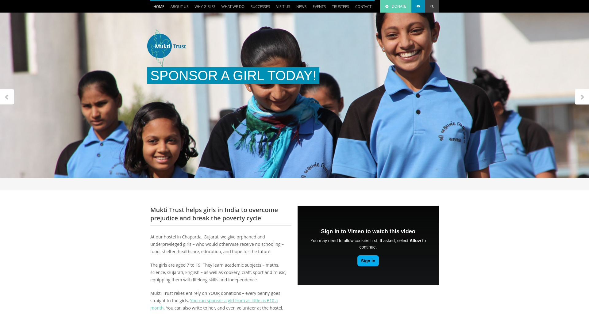 Website screenshot