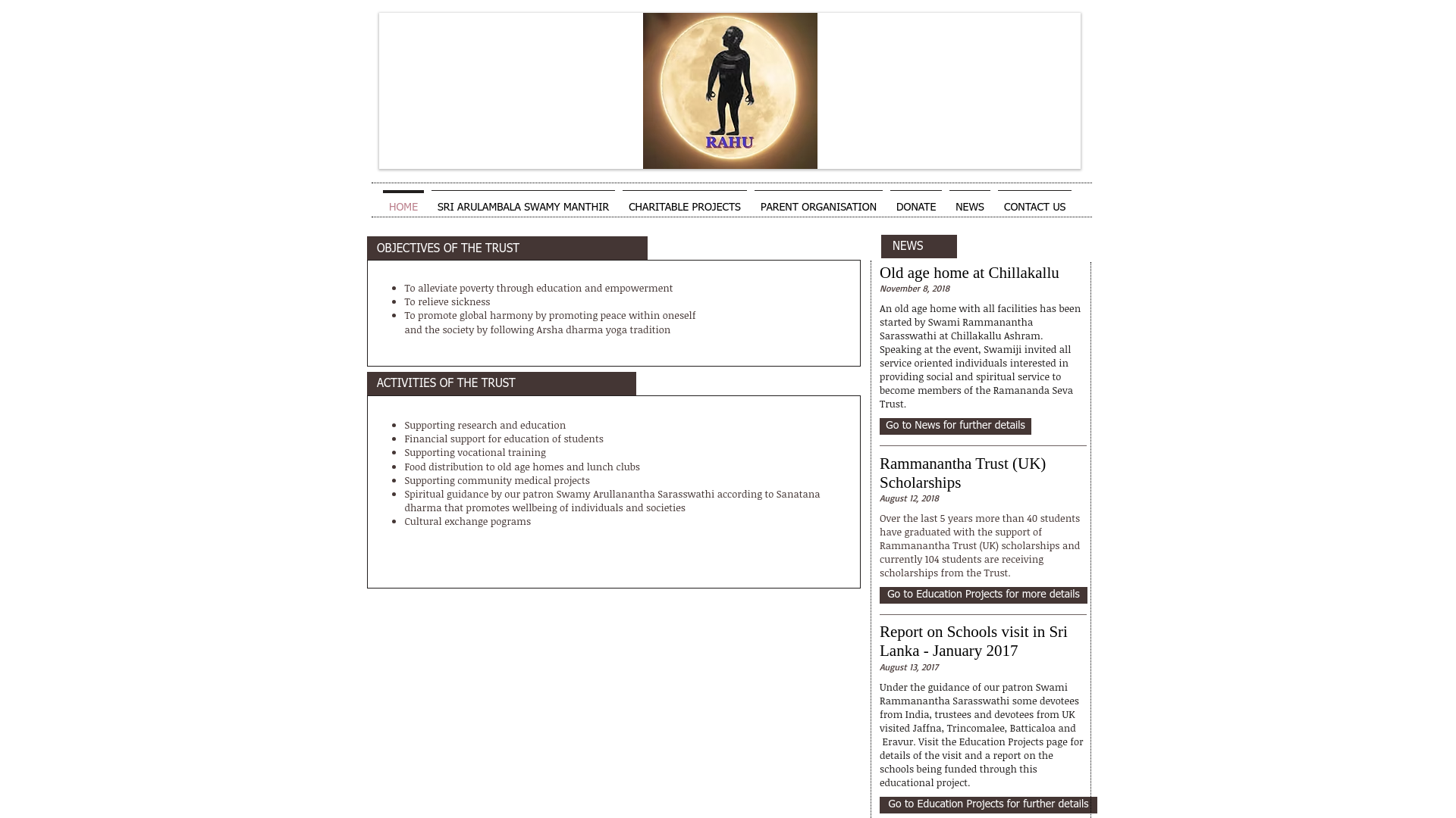 Website screenshot