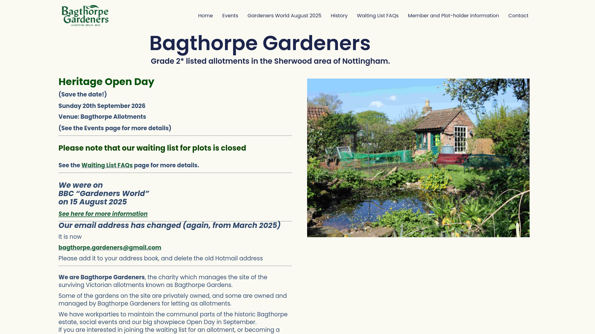 Website screenshot