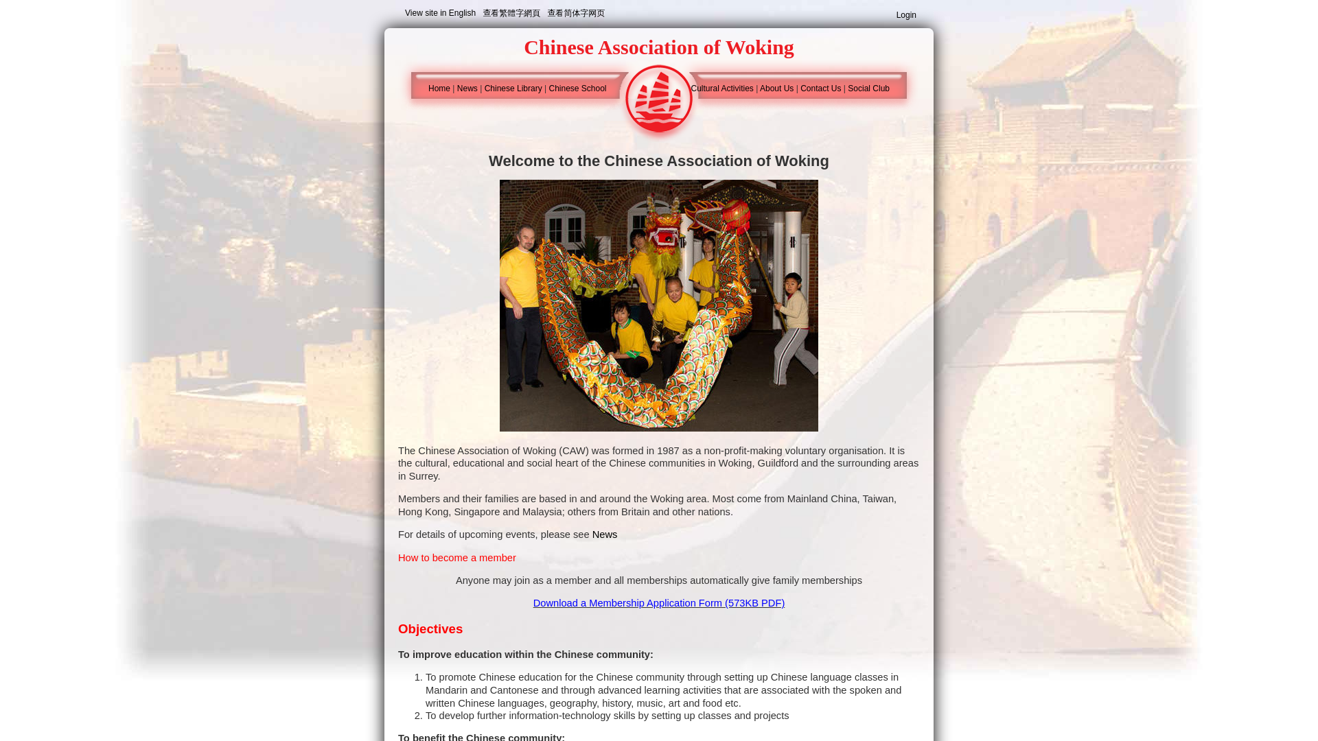 Website screenshot