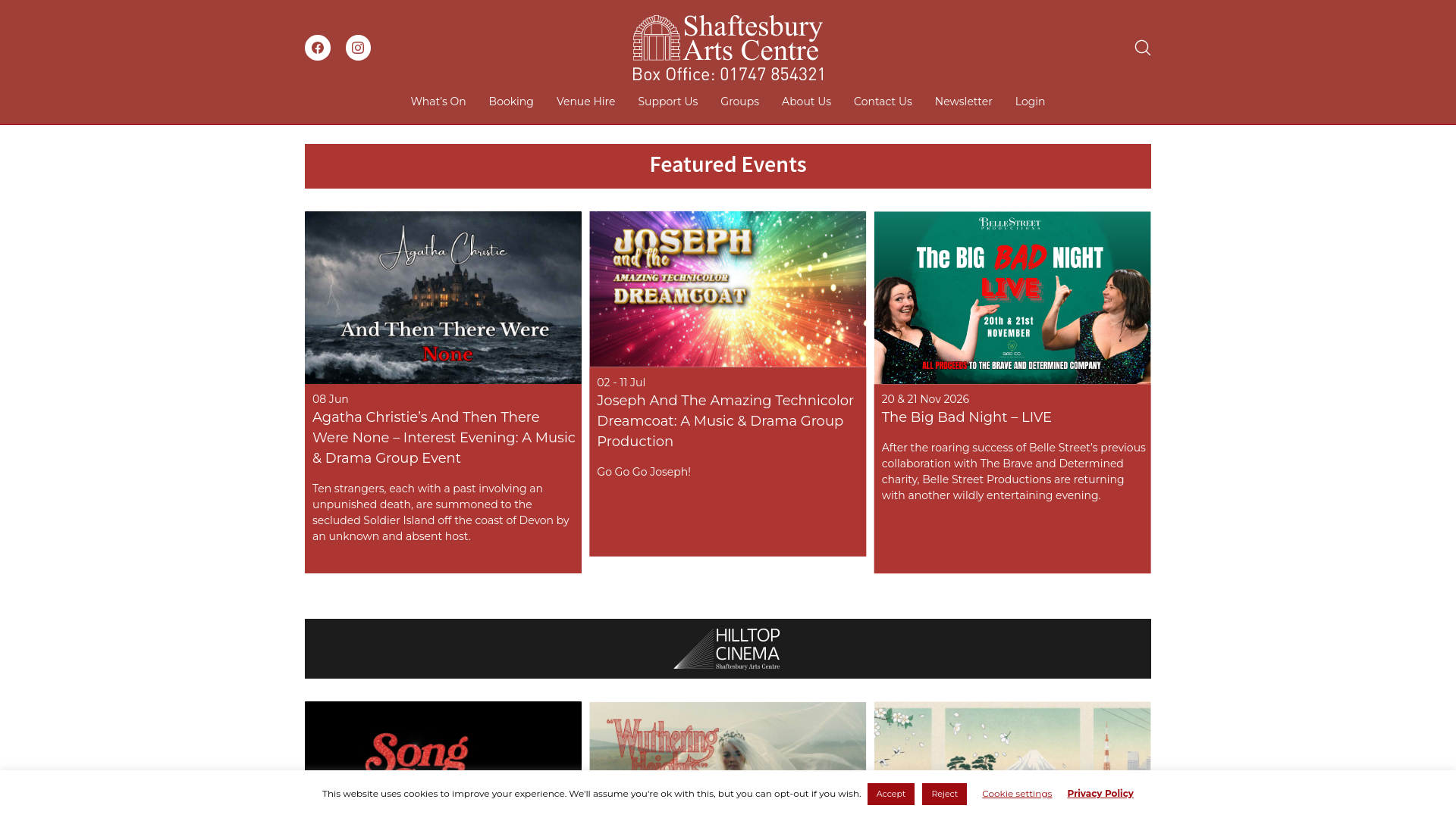 Website screenshot