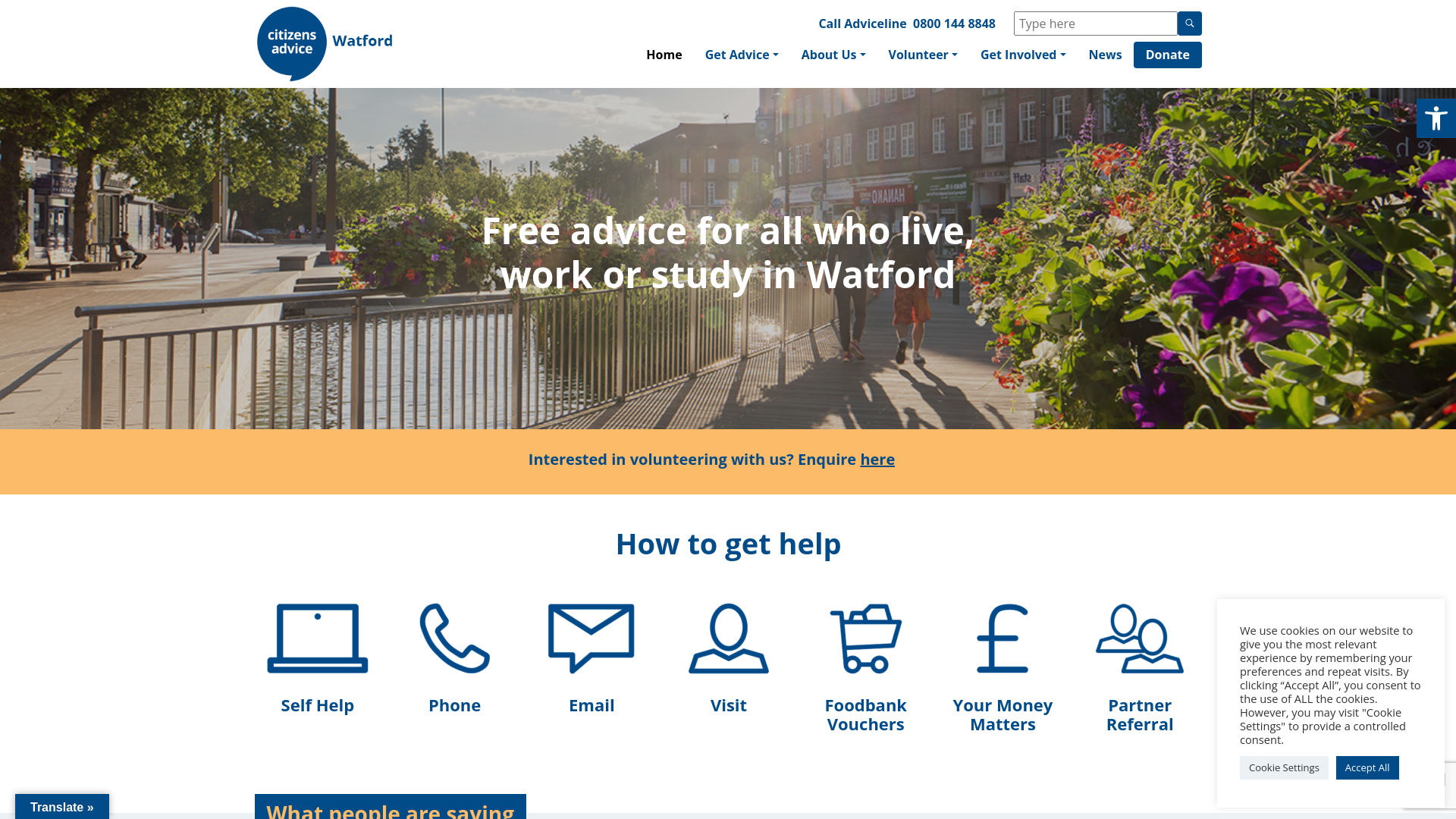 Website screenshot