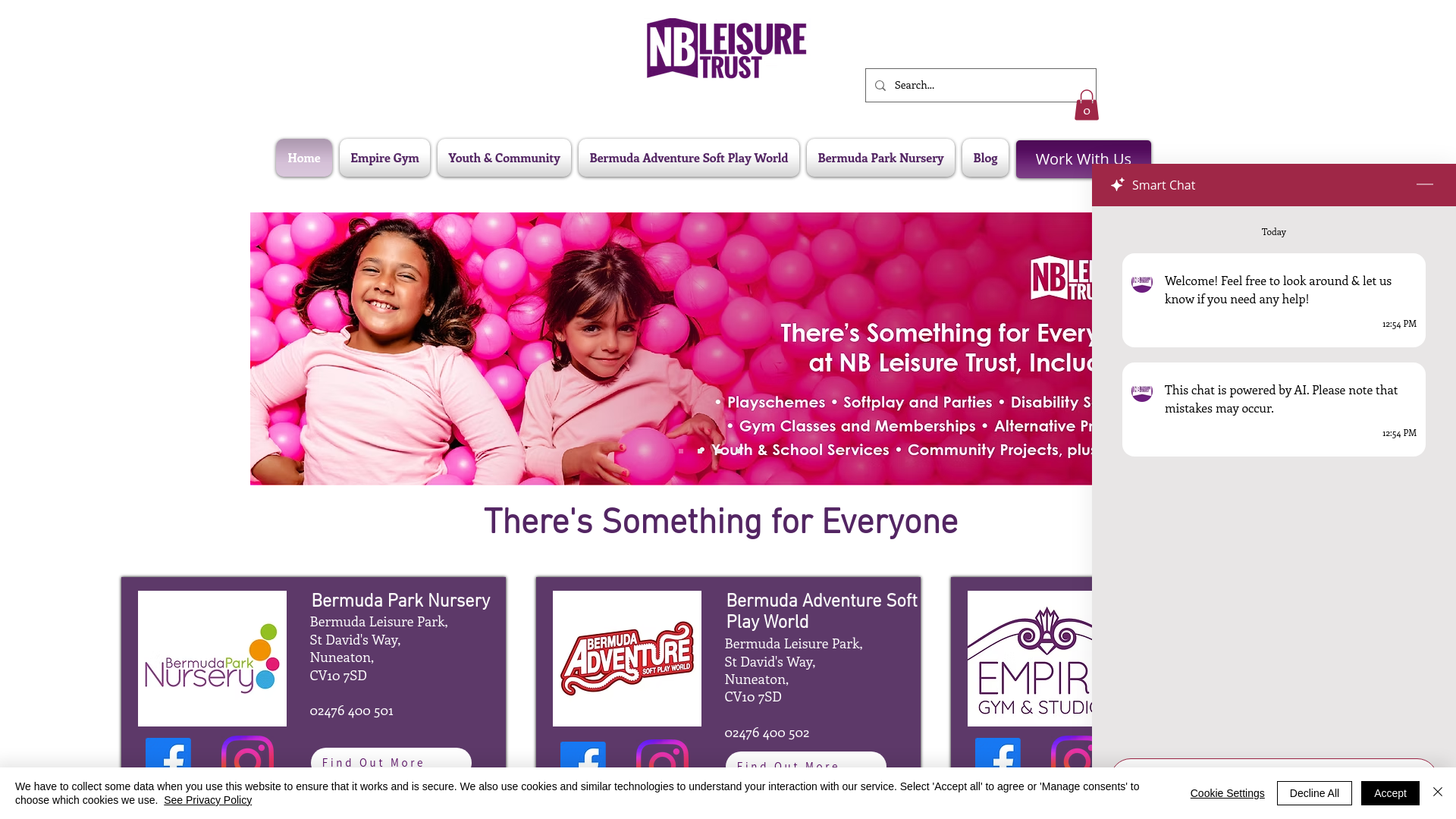 Website screenshot