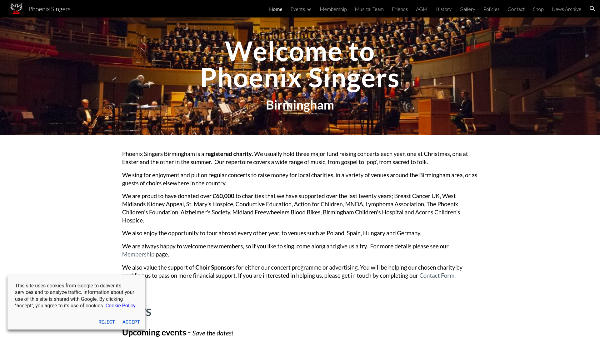 Website screenshot