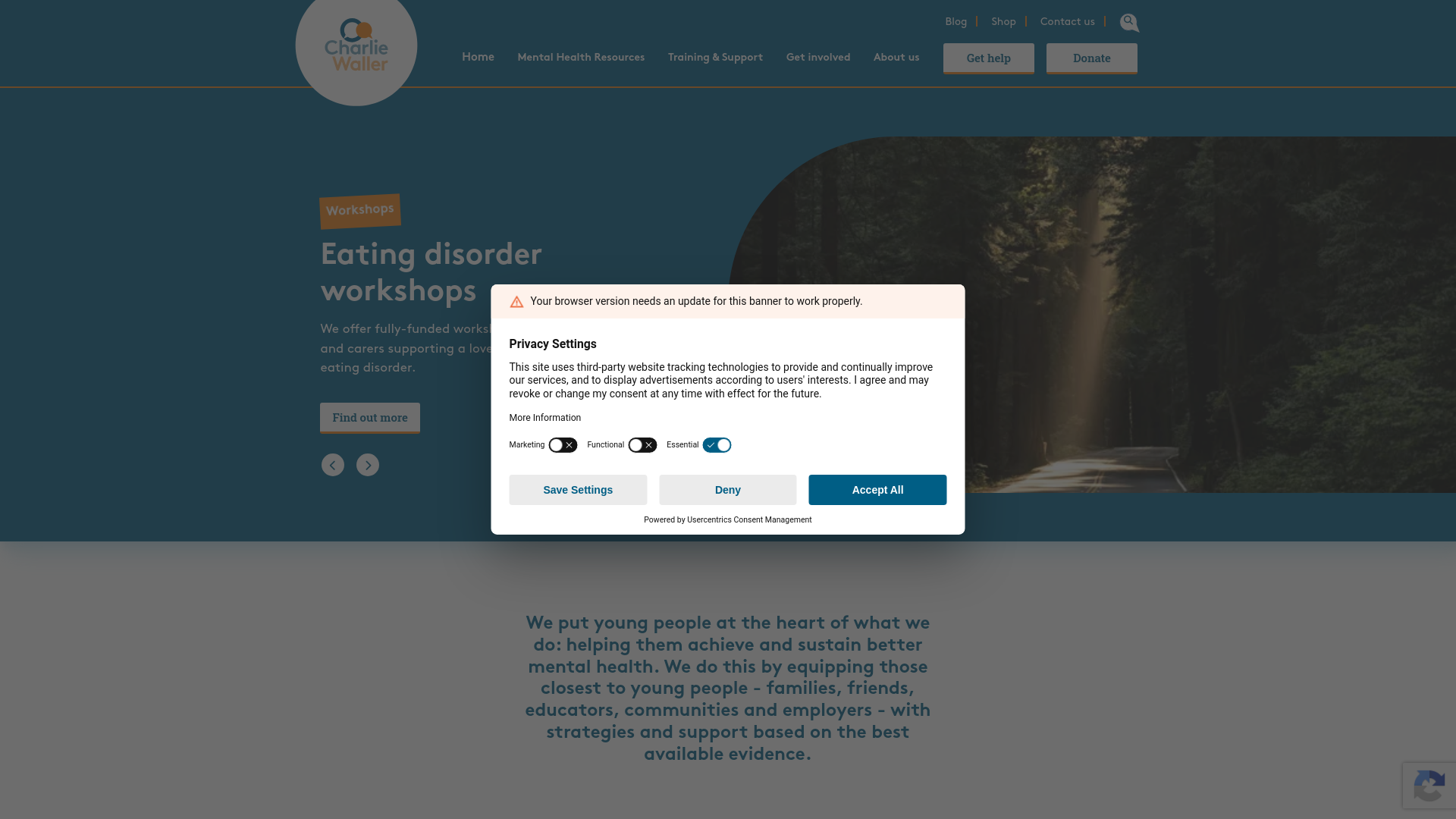 Website screenshot