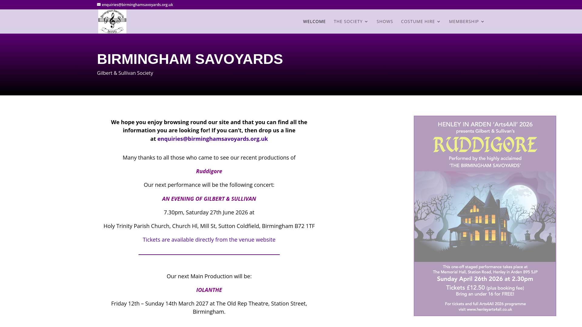 Website screenshot