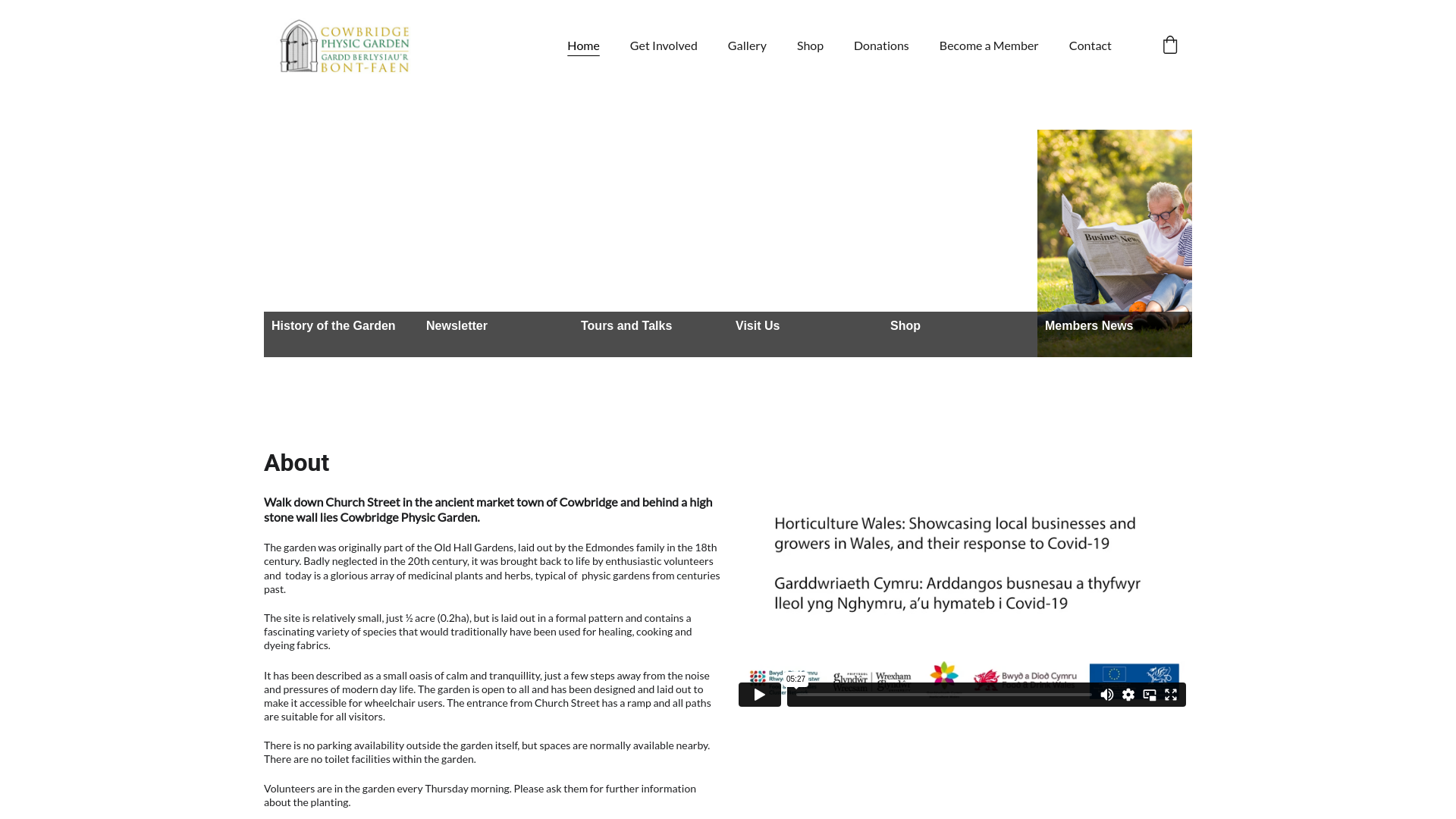 Website screenshot
