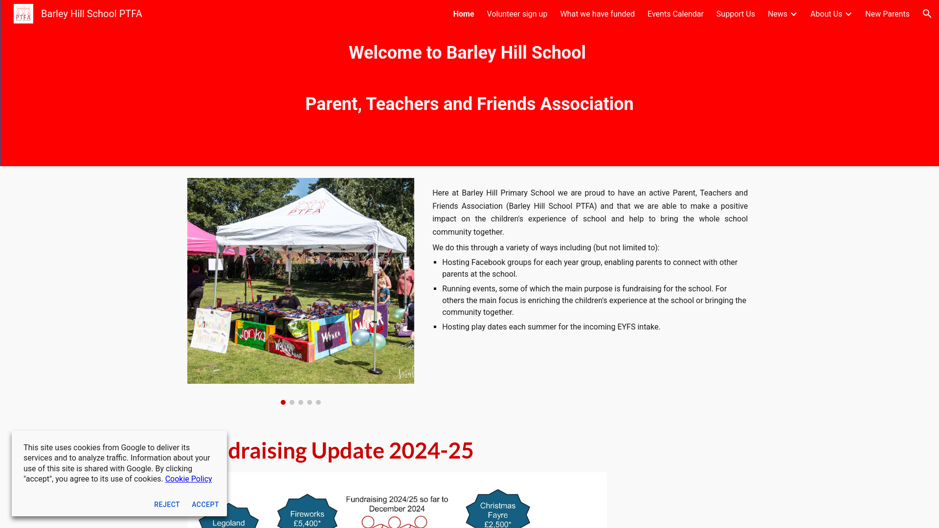 Website screenshot