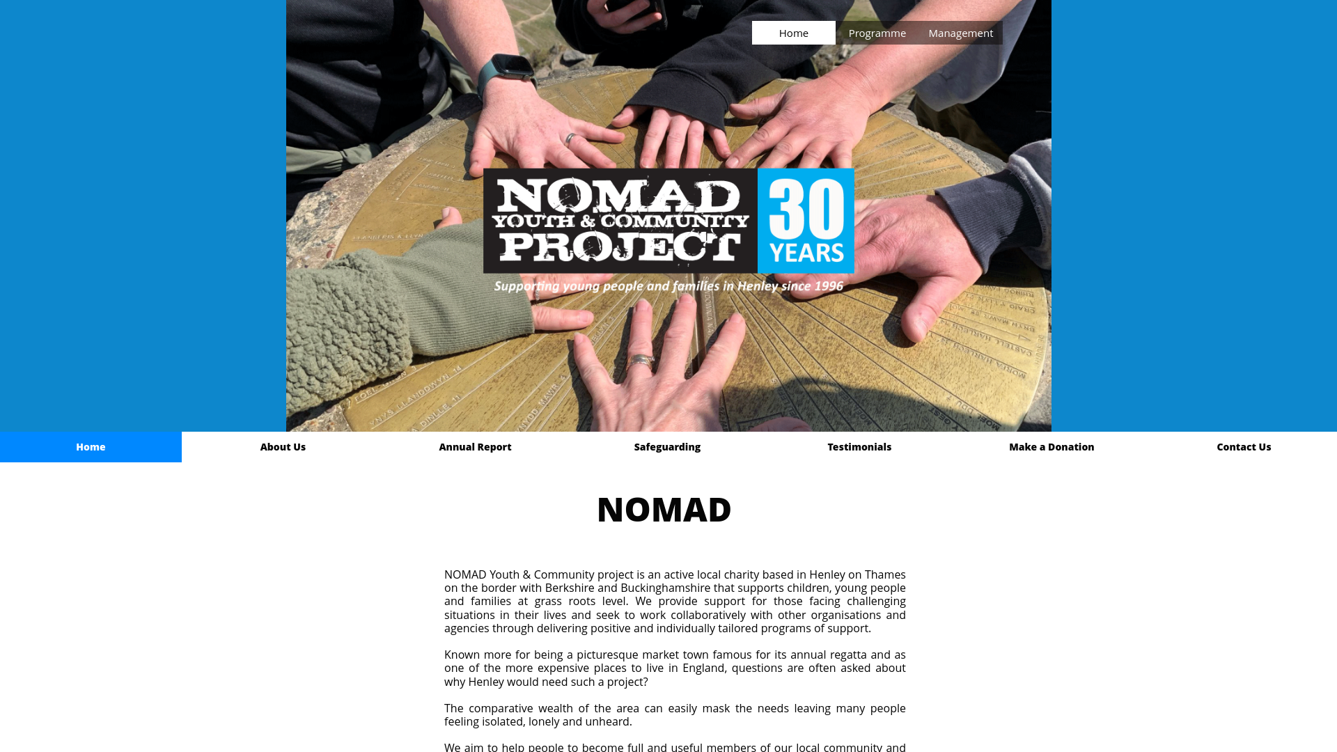 Website screenshot