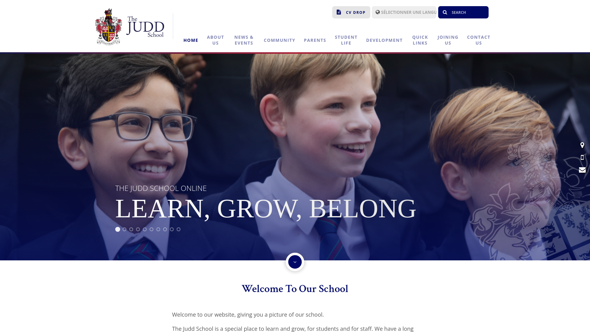Website screenshot