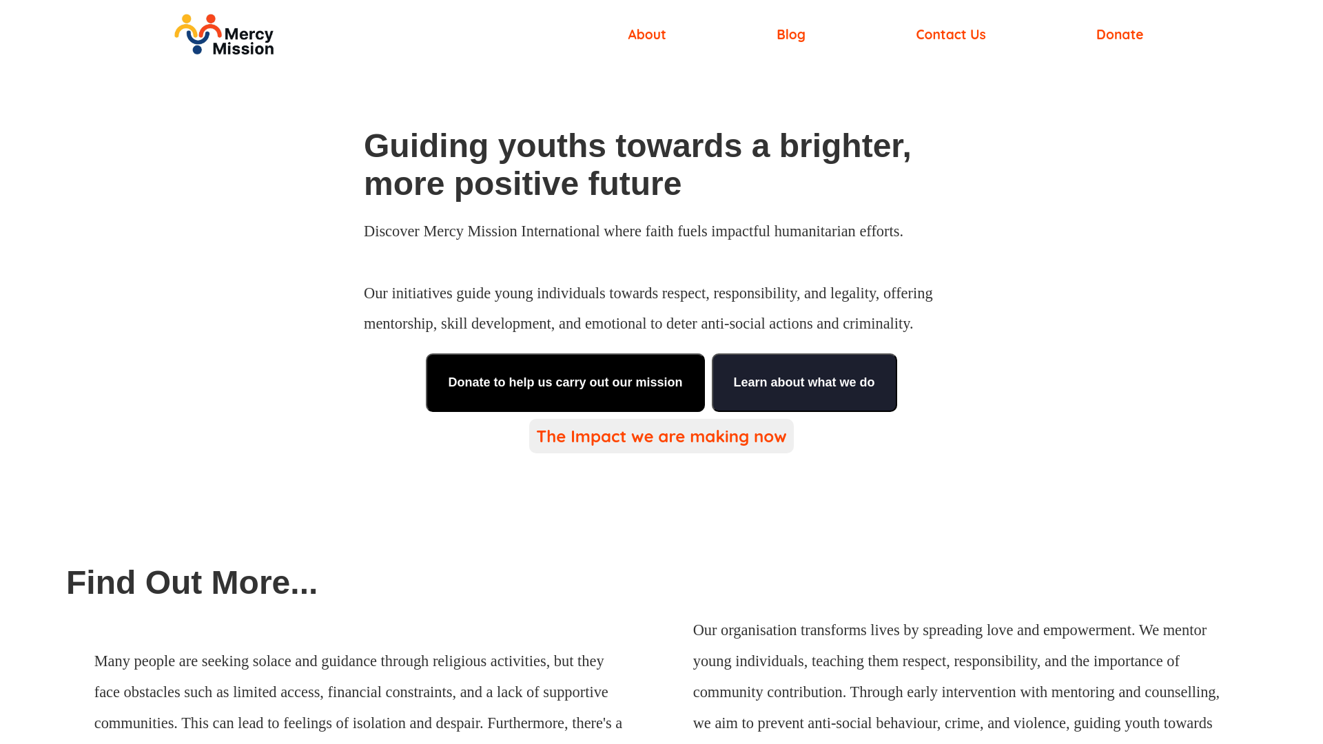 Website screenshot