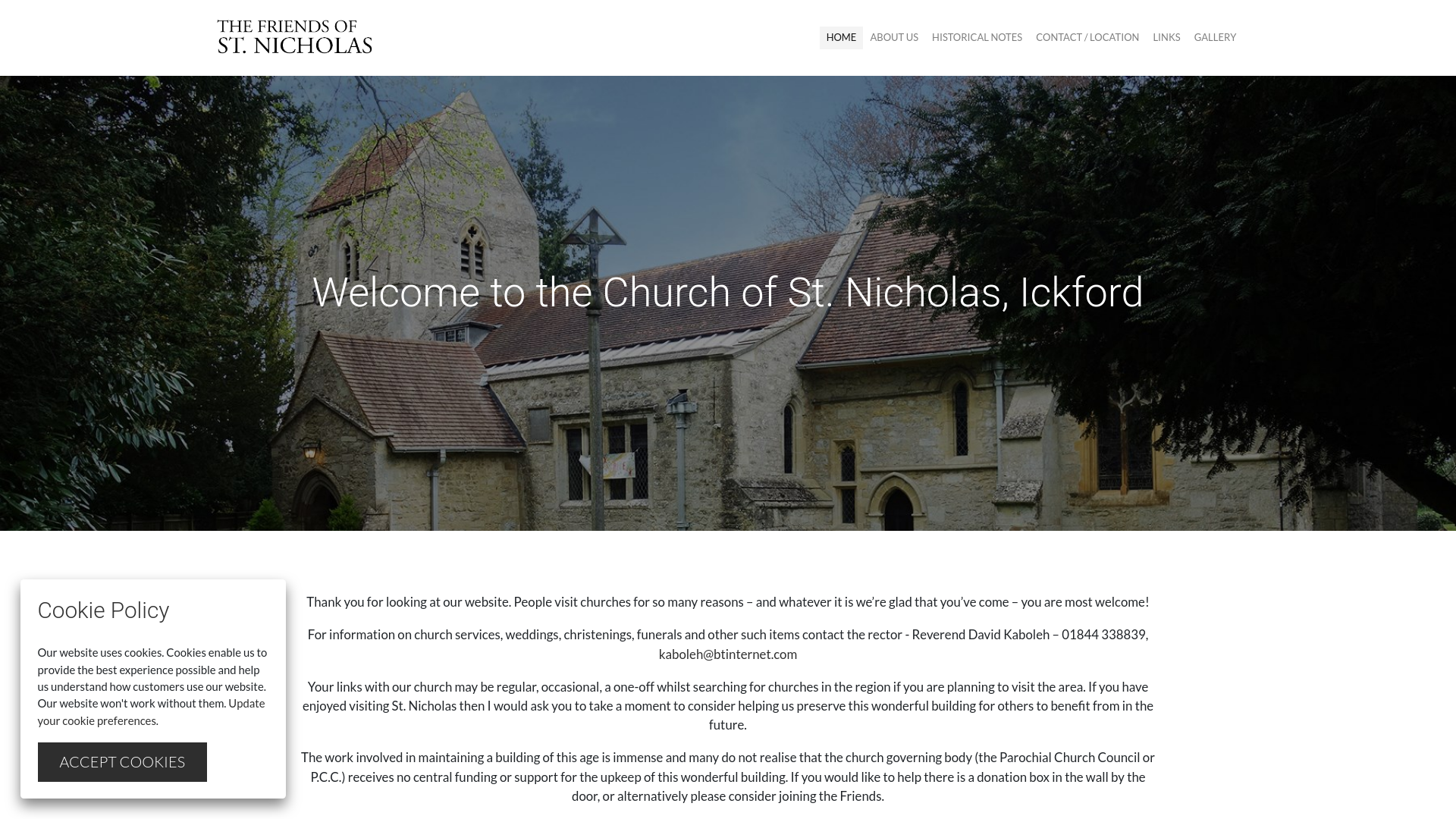 Website screenshot