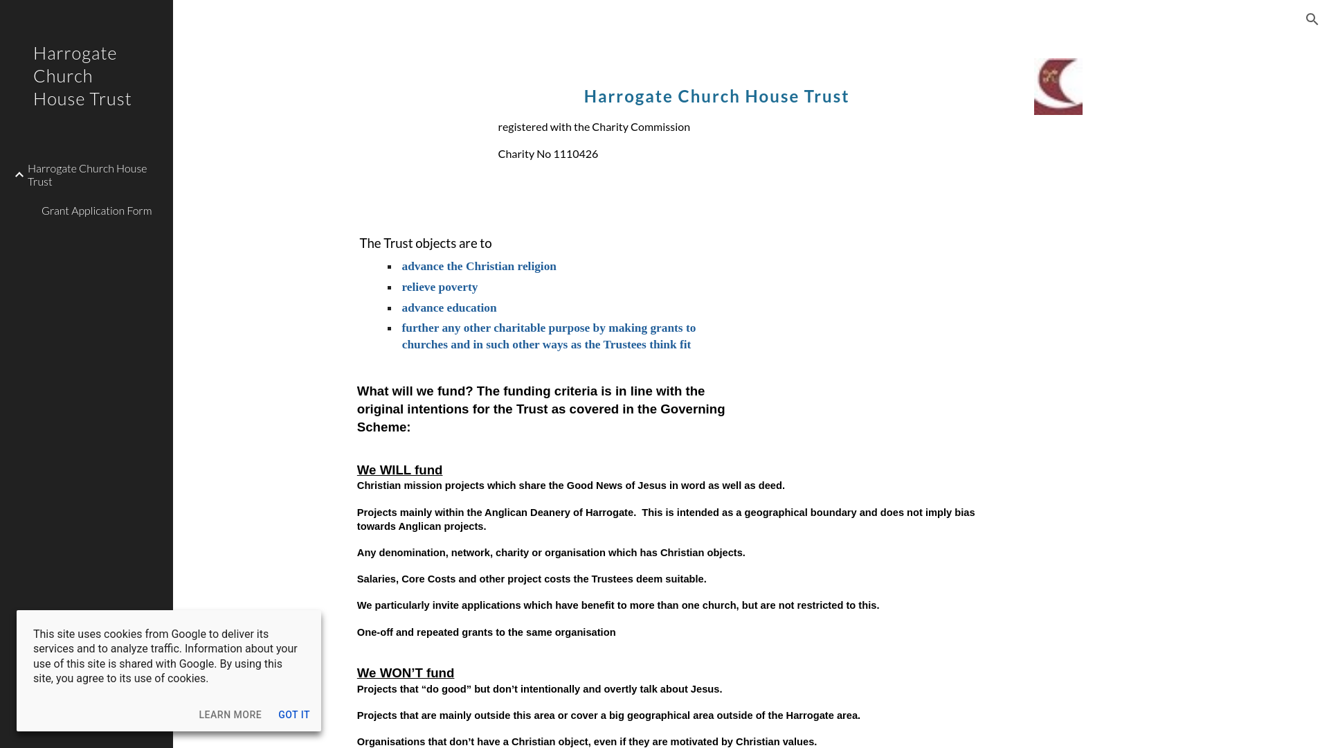 Website screenshot