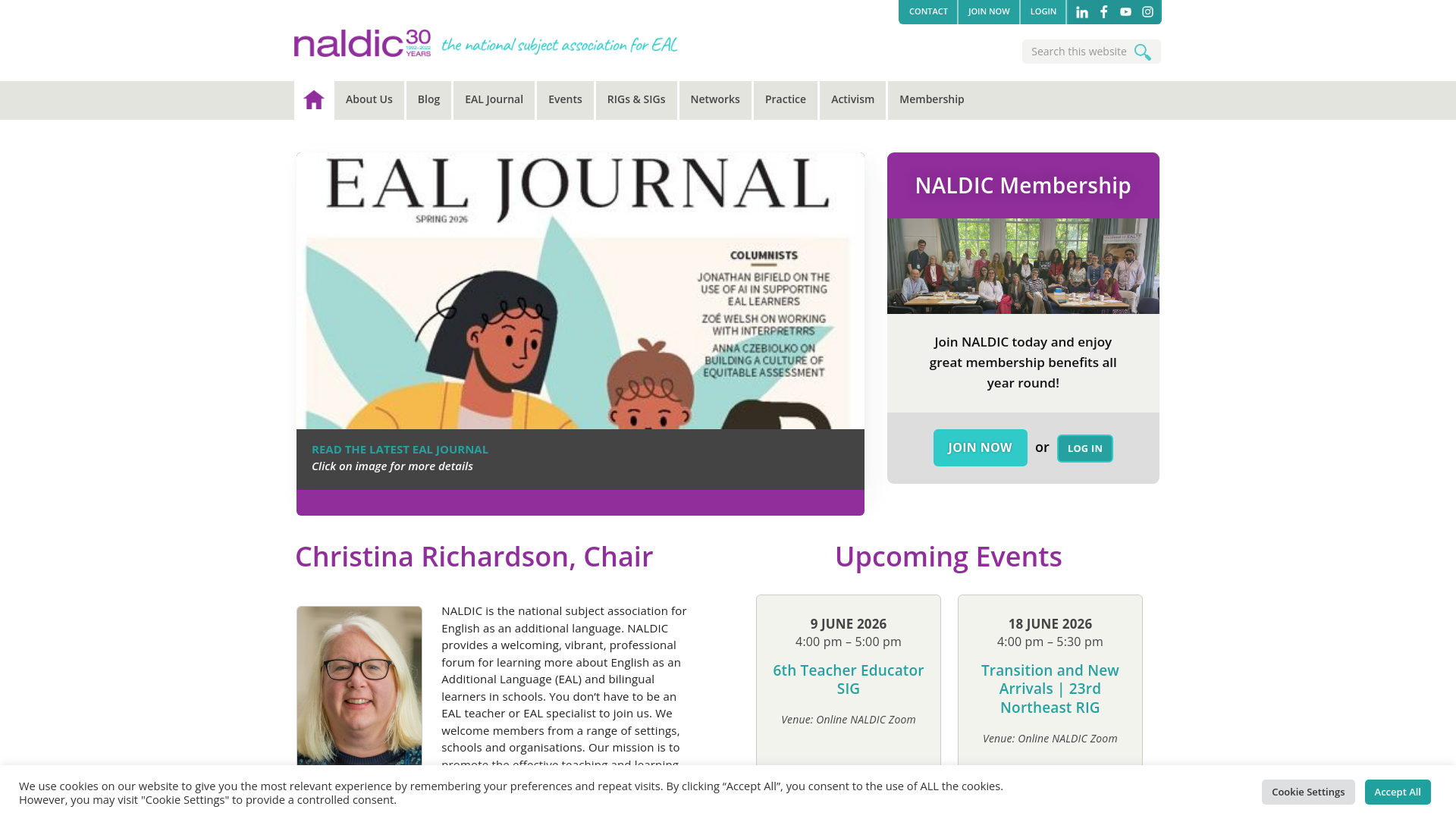 Website screenshot