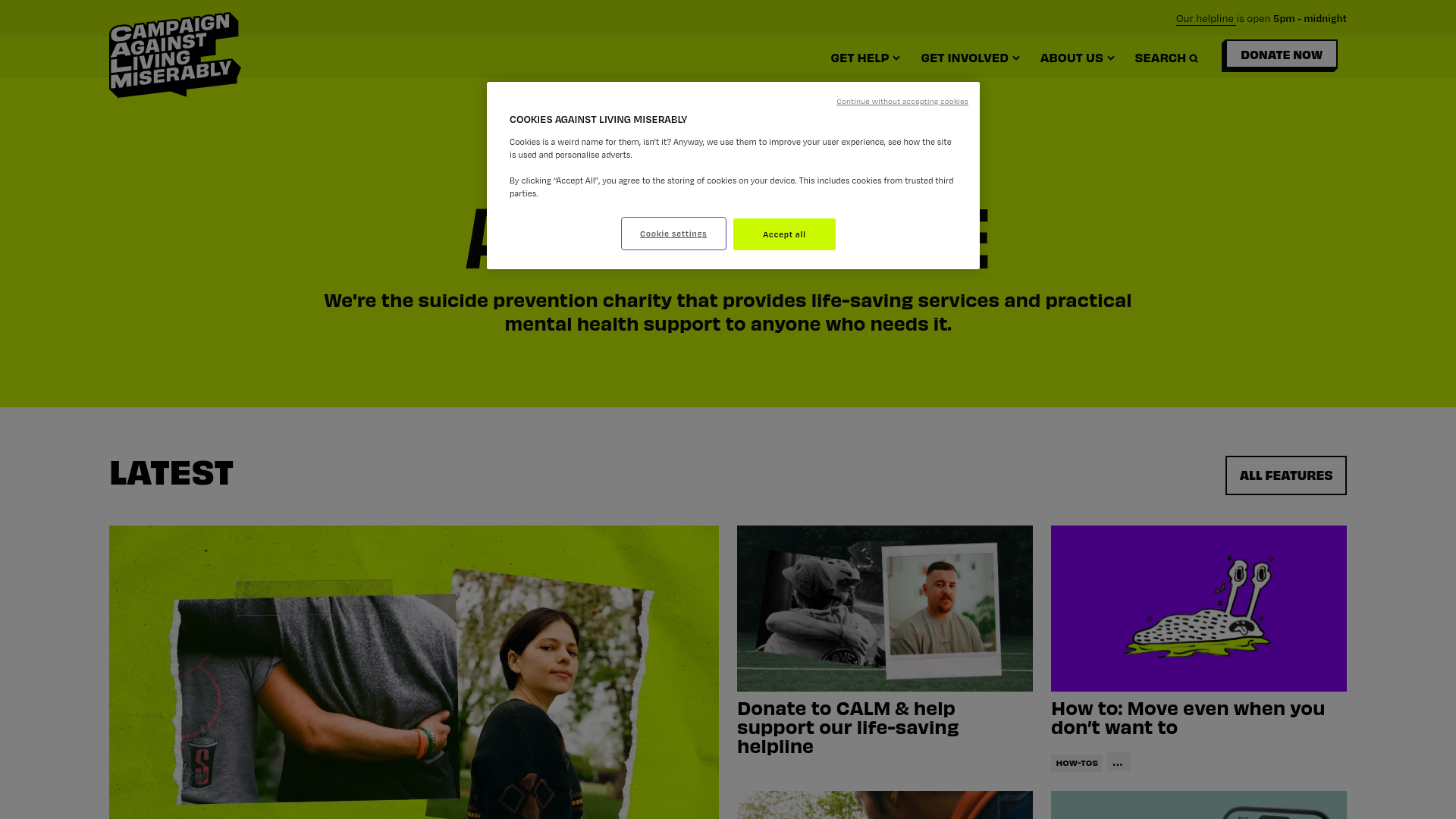 Website screenshot