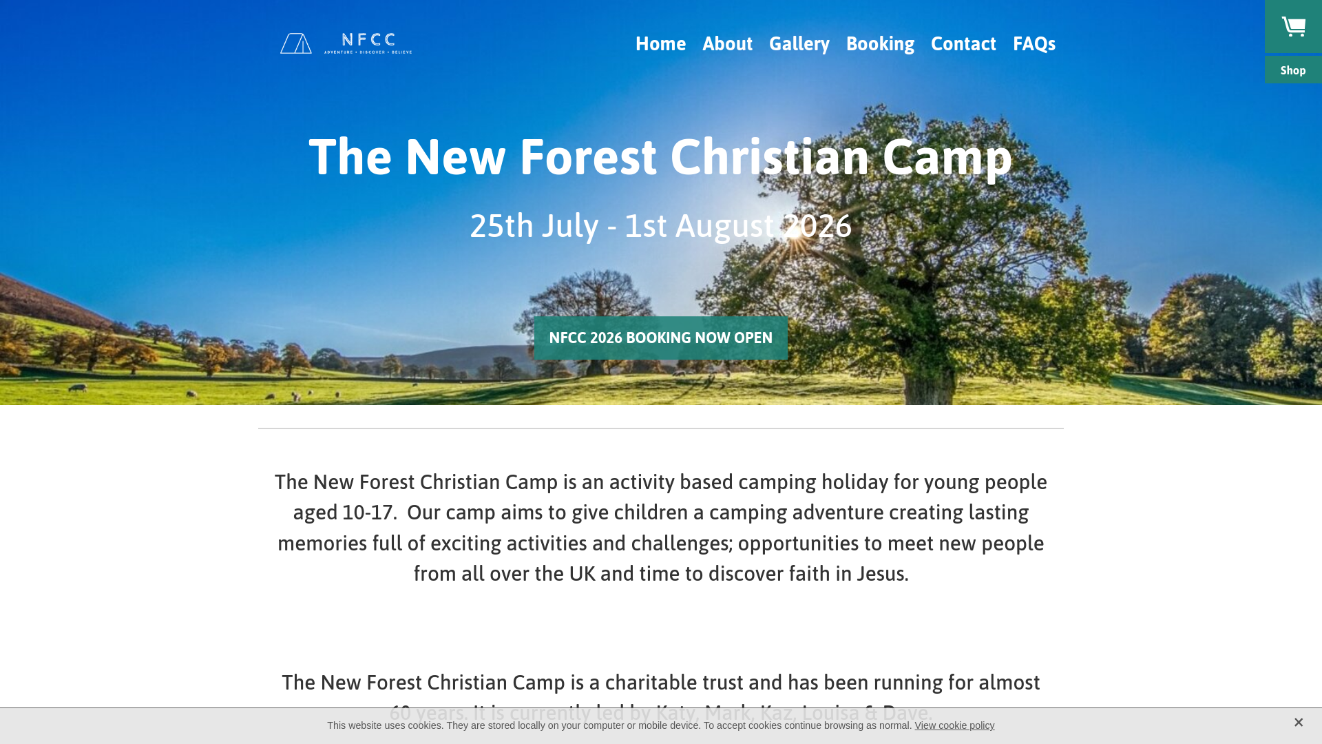 Website screenshot