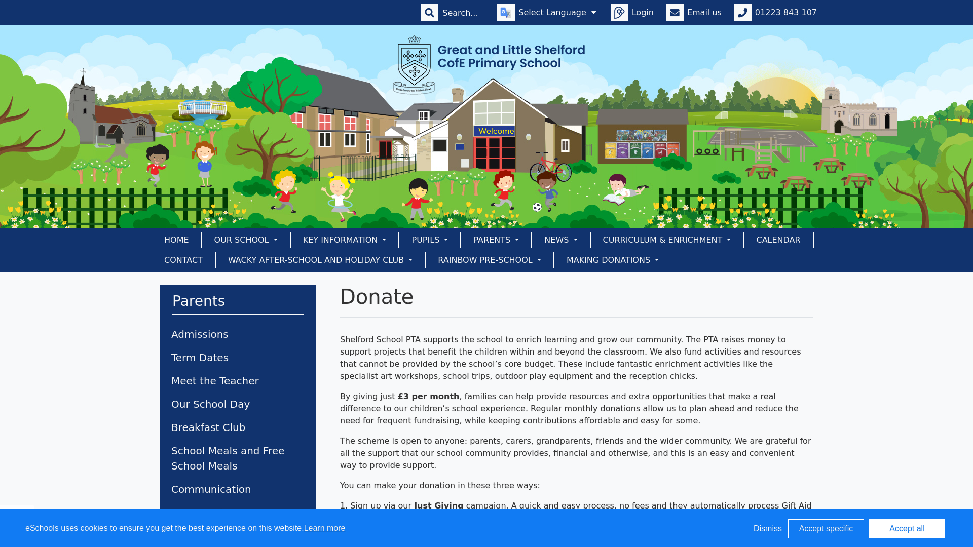 Website screenshot