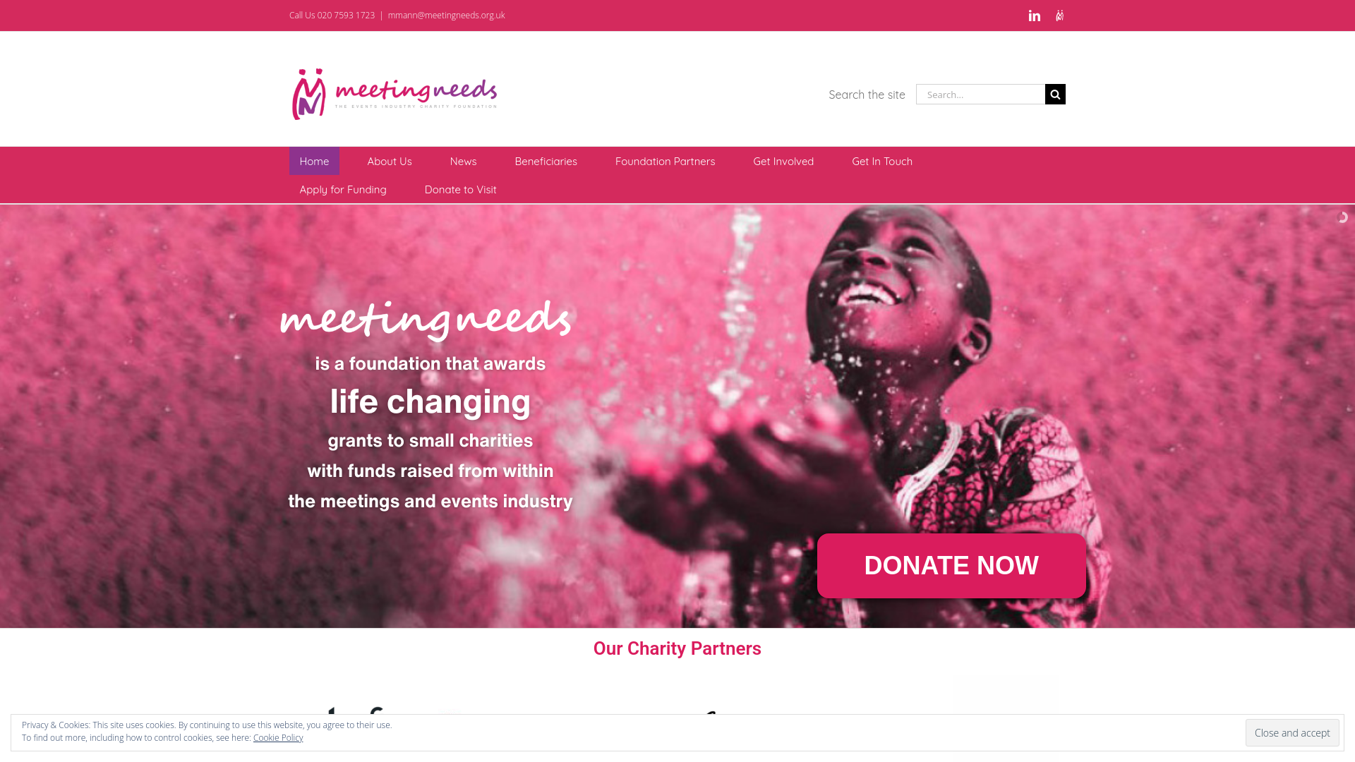Website screenshot
