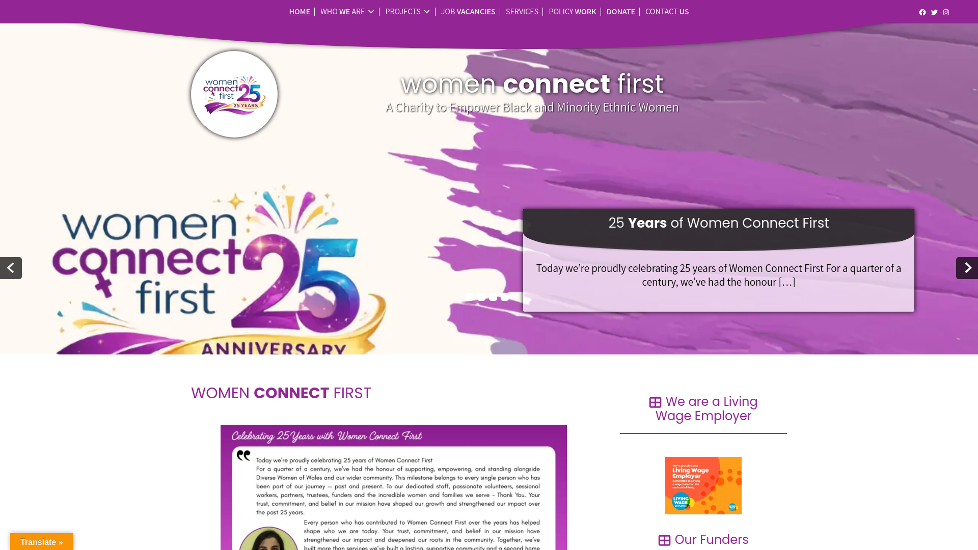 Website screenshot