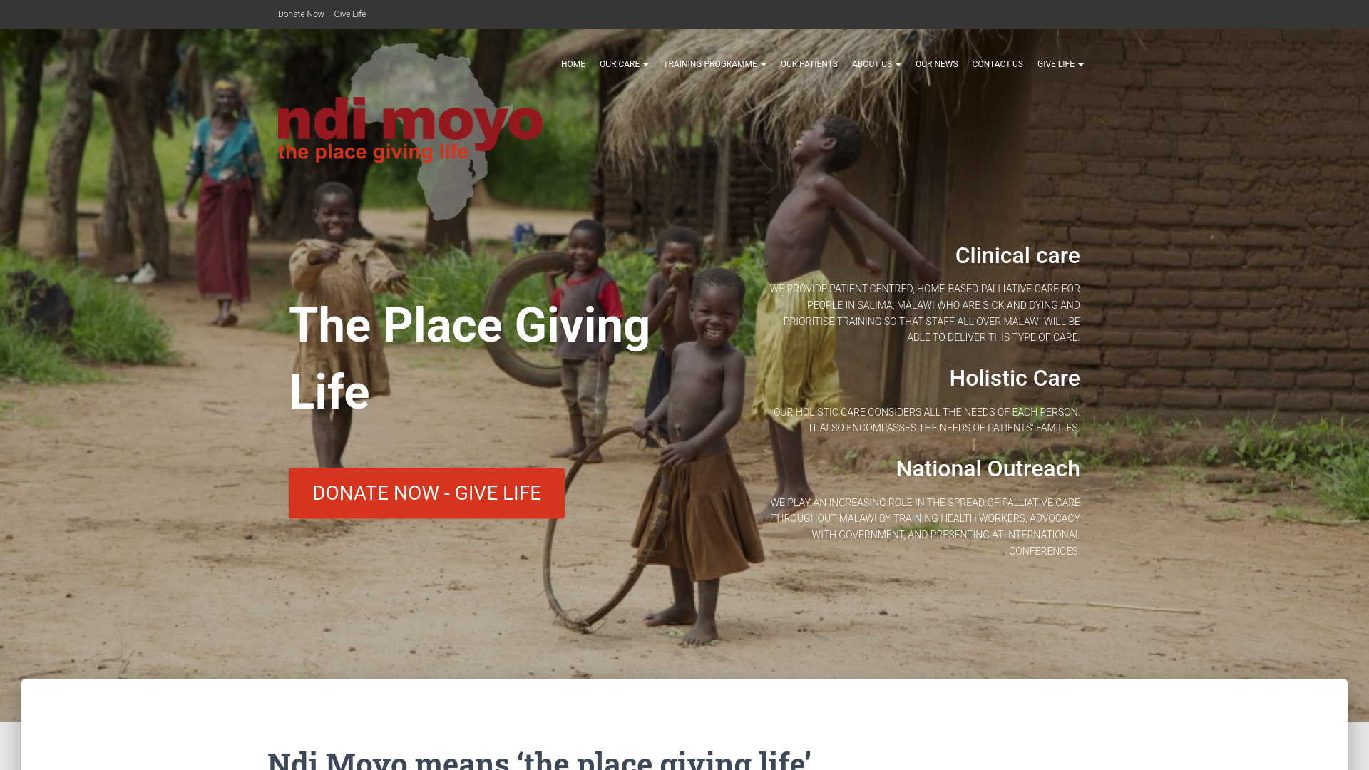 Website screenshot