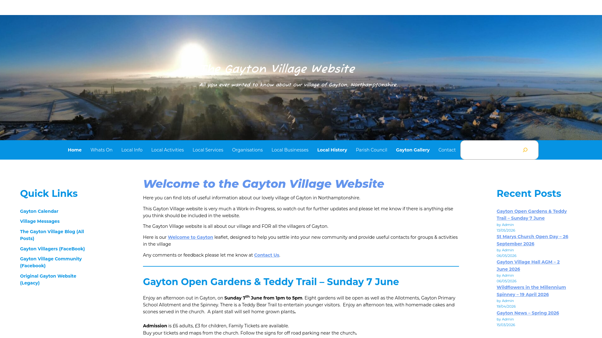Website screenshot