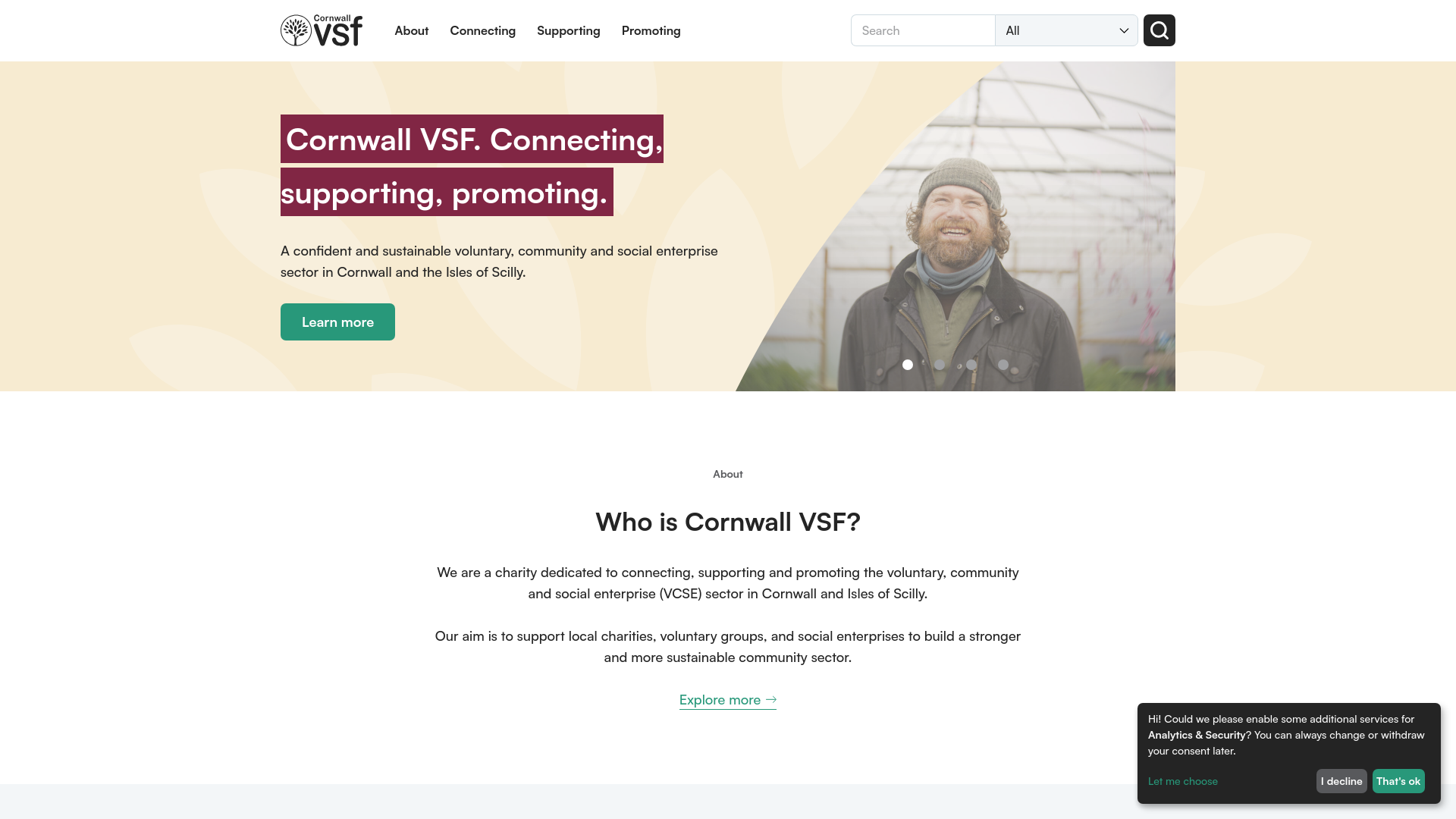 Website screenshot