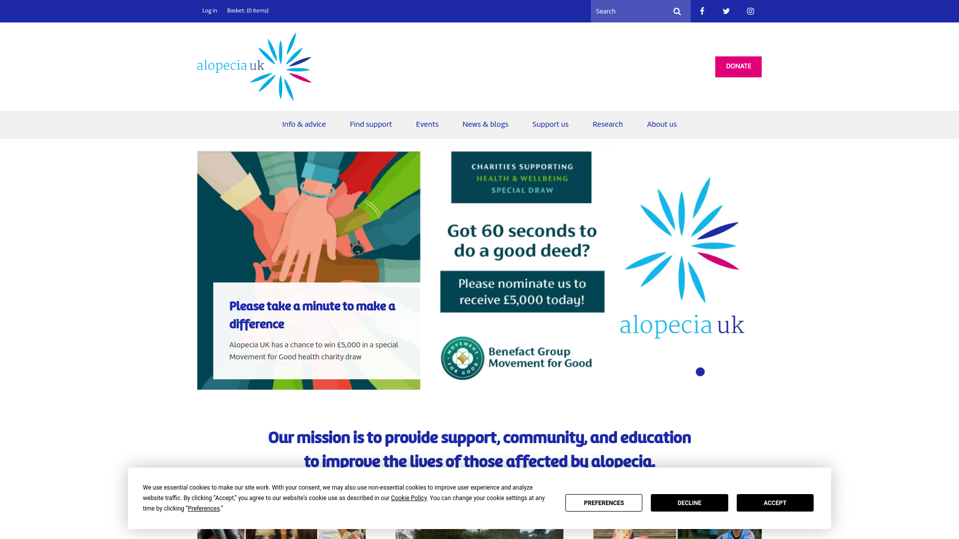 Website screenshot