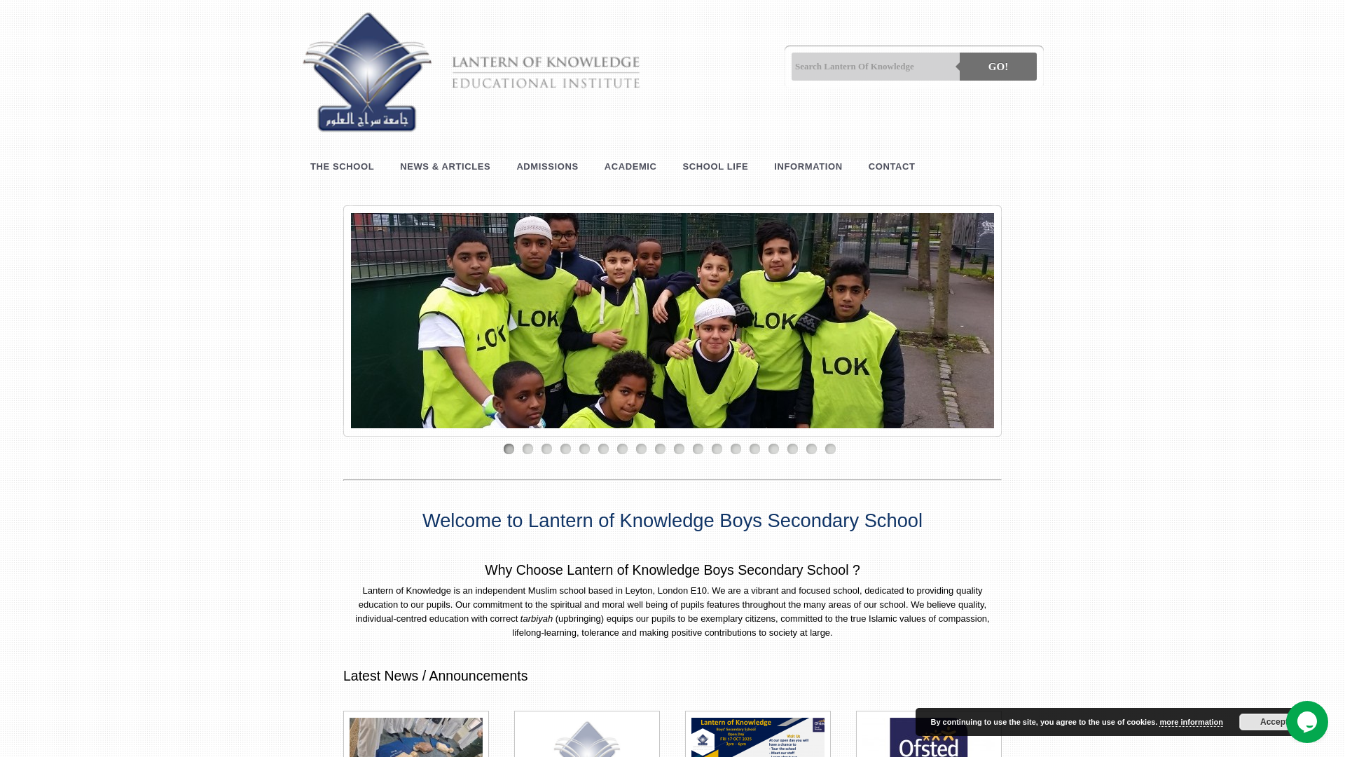 Website screenshot